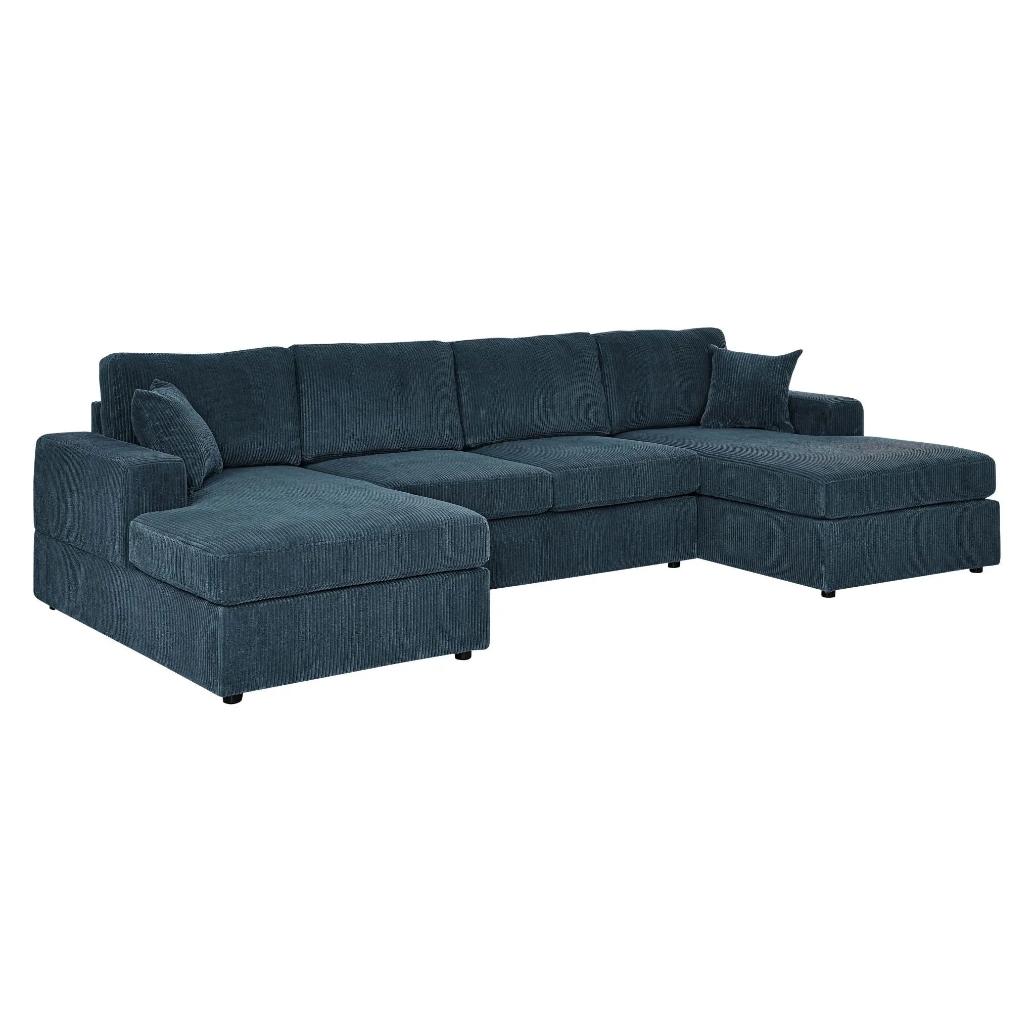 3 Piece Double Chaise Sectional Sofa Unique Piece Furniture