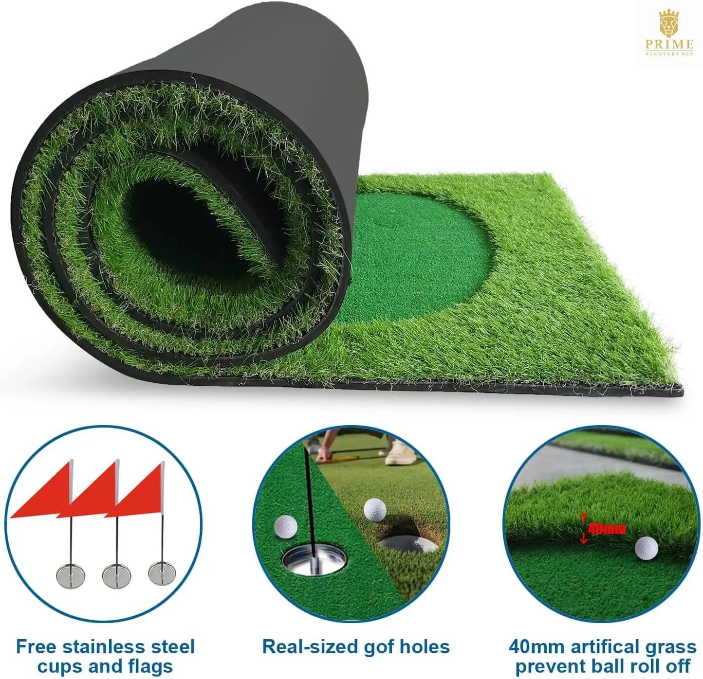 GreenDrive Golf Combo – Hitting Cage & Putting Green Bundle