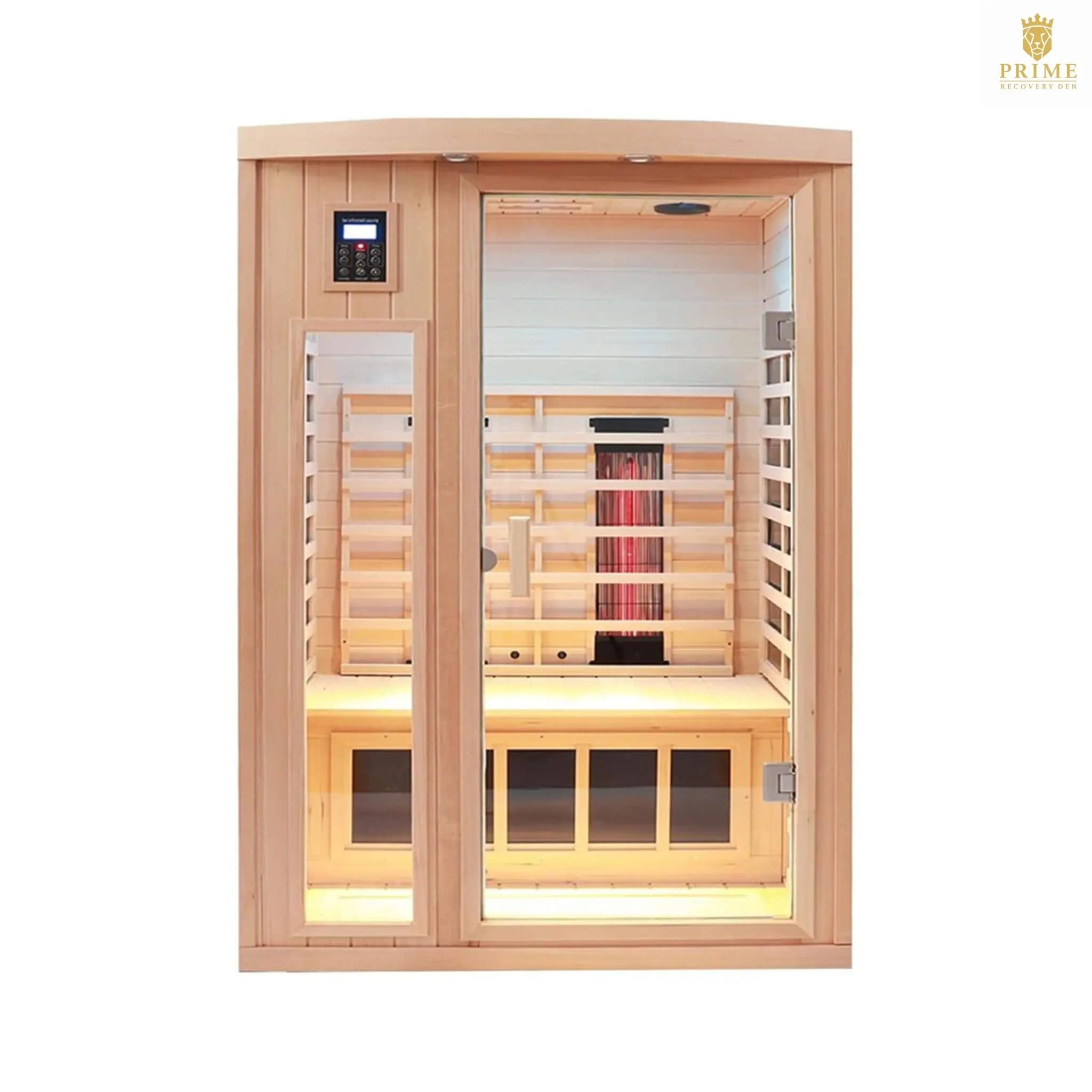 Thermora Orien Premium 2-Person Low EMF FAR-Infrared Heat Wood Home Personal Spa Sauna With Ceramic Heaters, 1760W (SAK25714) SAKSBY WHOLESALE