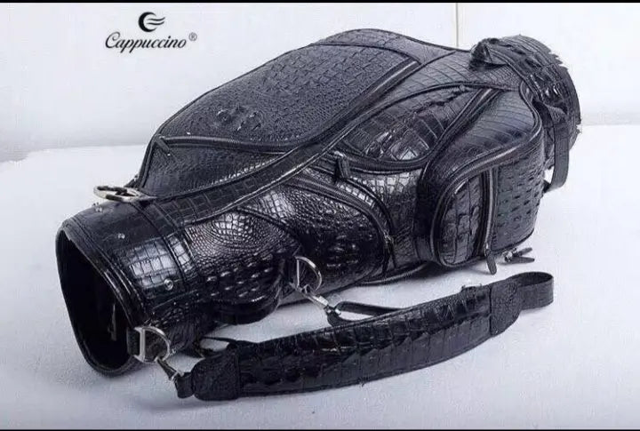 Luxury Crocodile Skin Leather Golf Bag Men's donjohnbyvictoriacharles