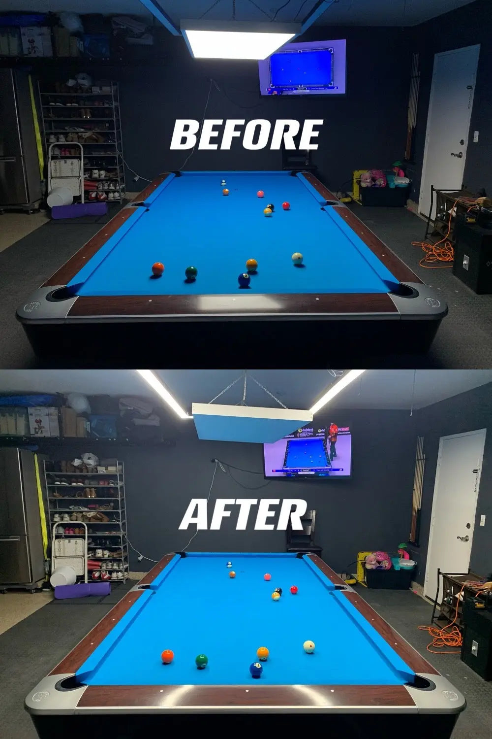 10FT Perimeter Billiard® LED Pool Table Light (Carom/Snooker) Perimeter Billiard Lights