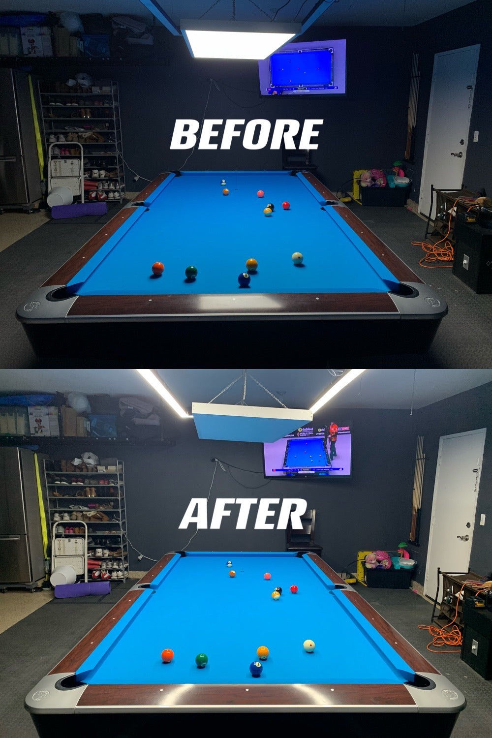 10FT Perimeter Billiard® LED Pool Table Light (Carom/Snooker)