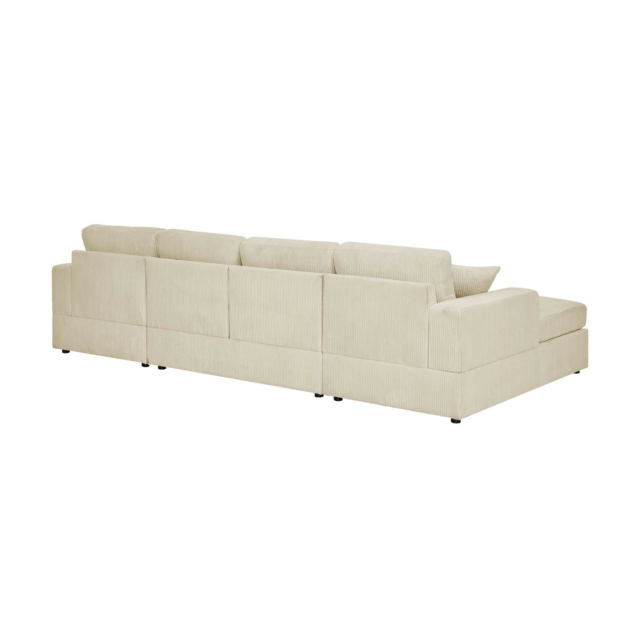 3 Piece Double Chaise Sectional Sofa Unique Piece Furniture