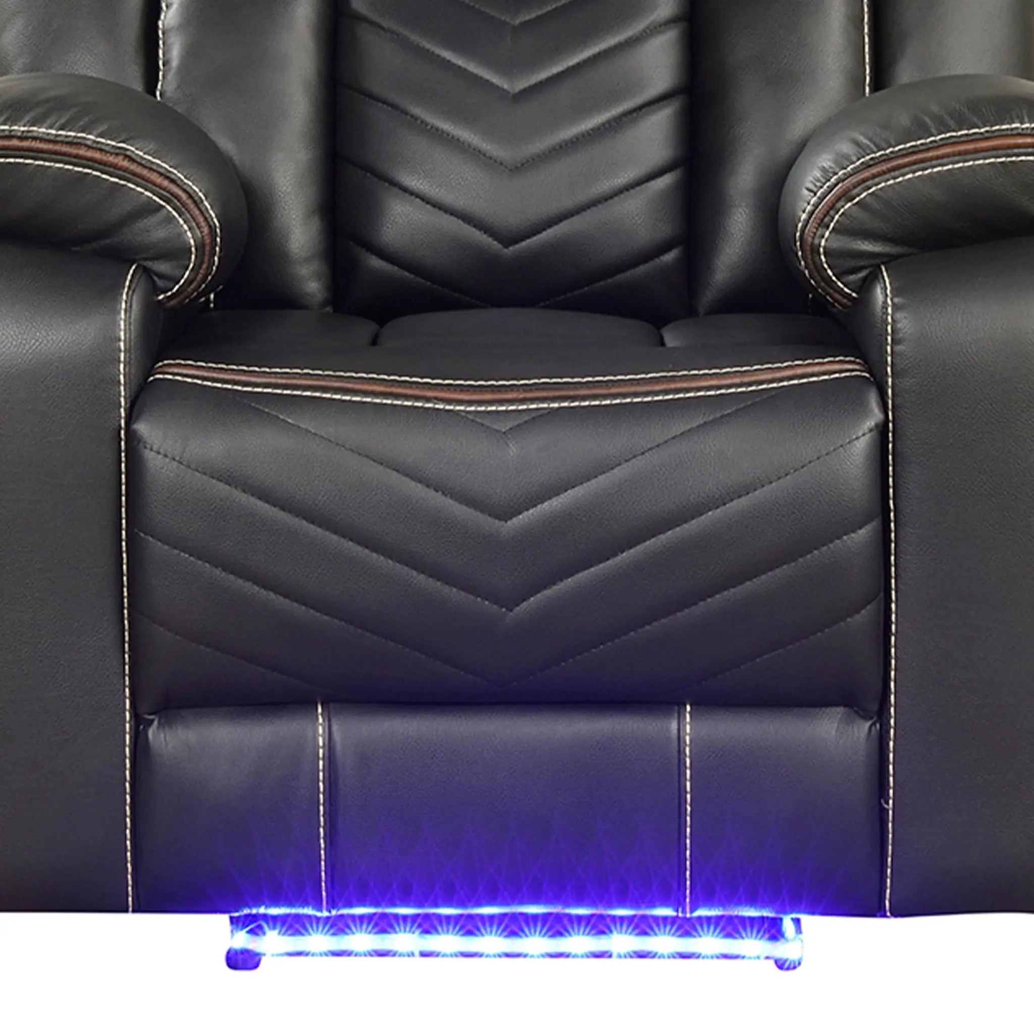 Challenger - LED Power Recliner Chair Unique Piece Furniture