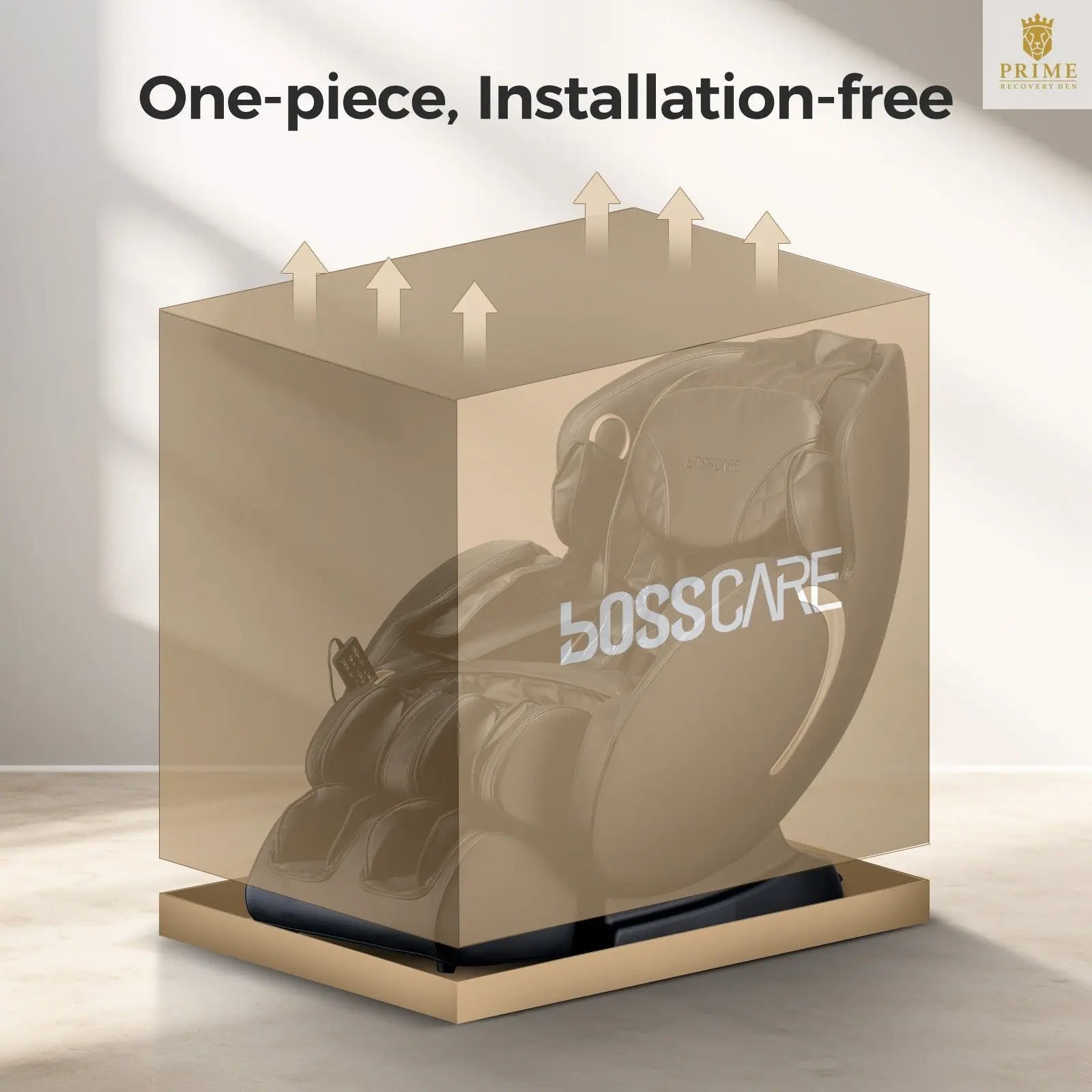 Bosscare - 3D Zero Gravity Massage Chair, Full Body Shiatsu Recliner With App