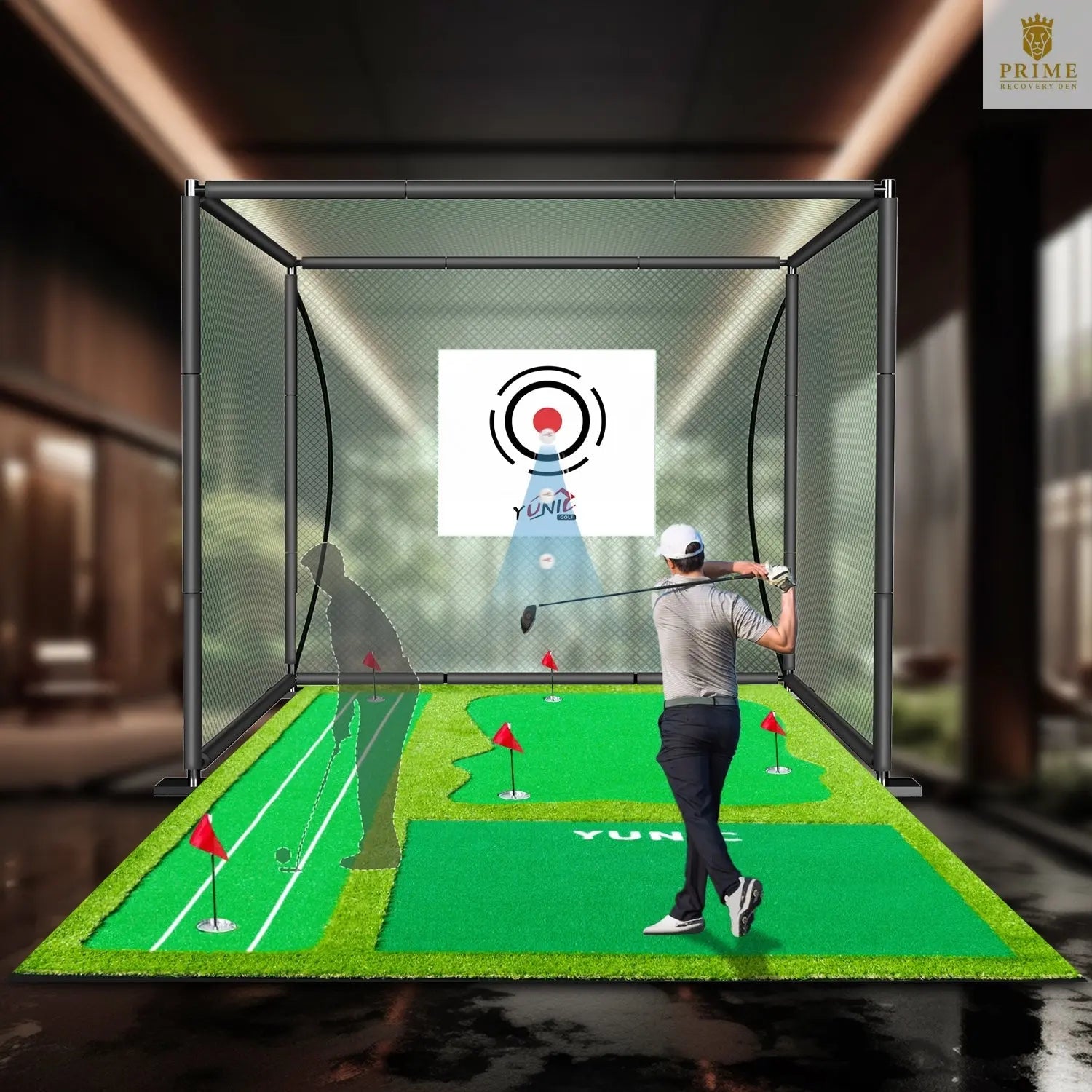 GreenDrive Golf Combo – Hitting Cage & Putting Green Bundle