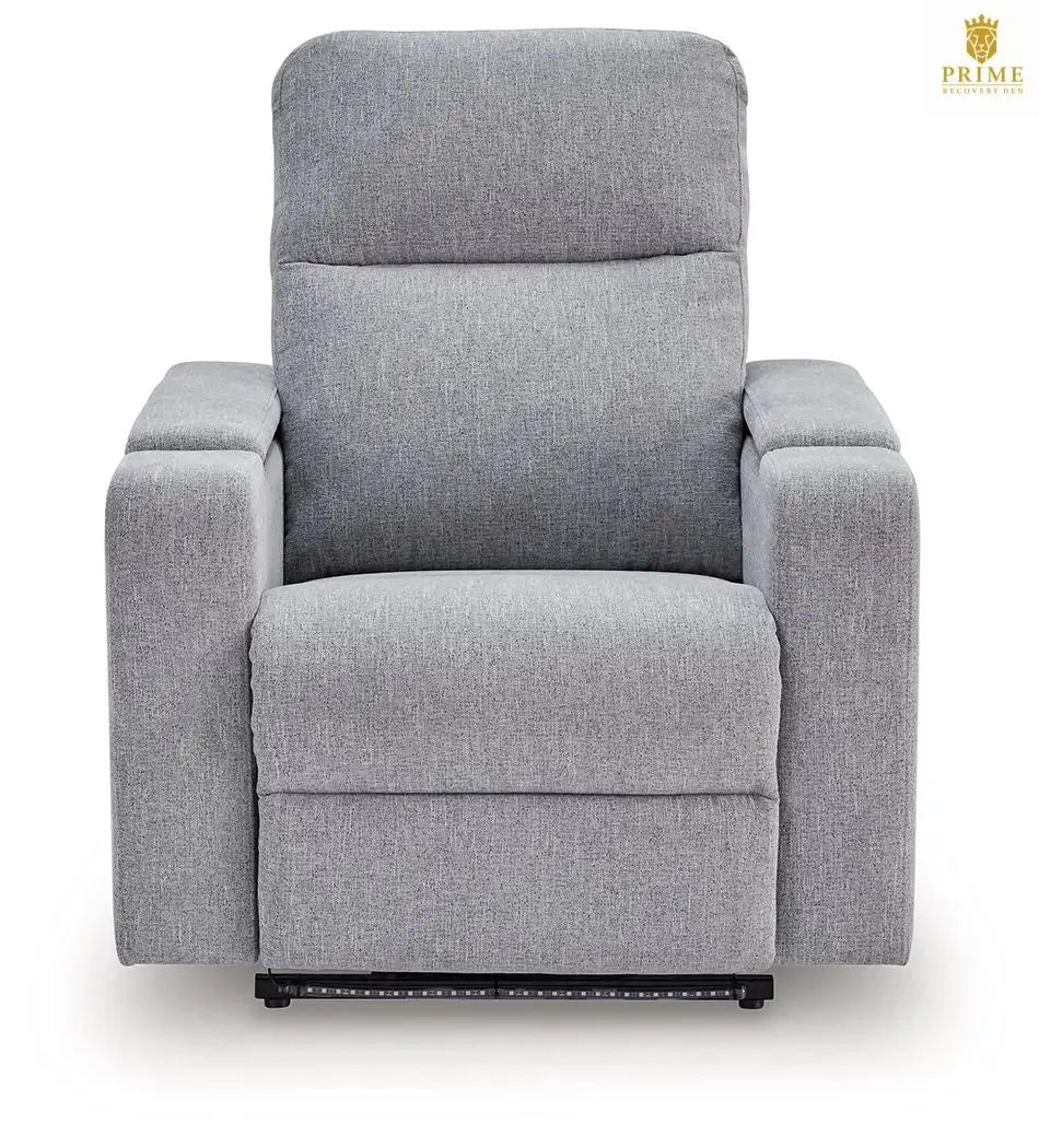Pineland - Glider Power Recliner With Audio System - Pewter