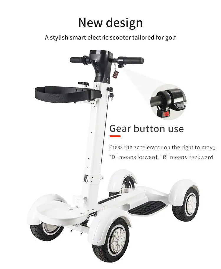 Four Wheel Electric Golf Folding Scooter - Prime Recovery Den