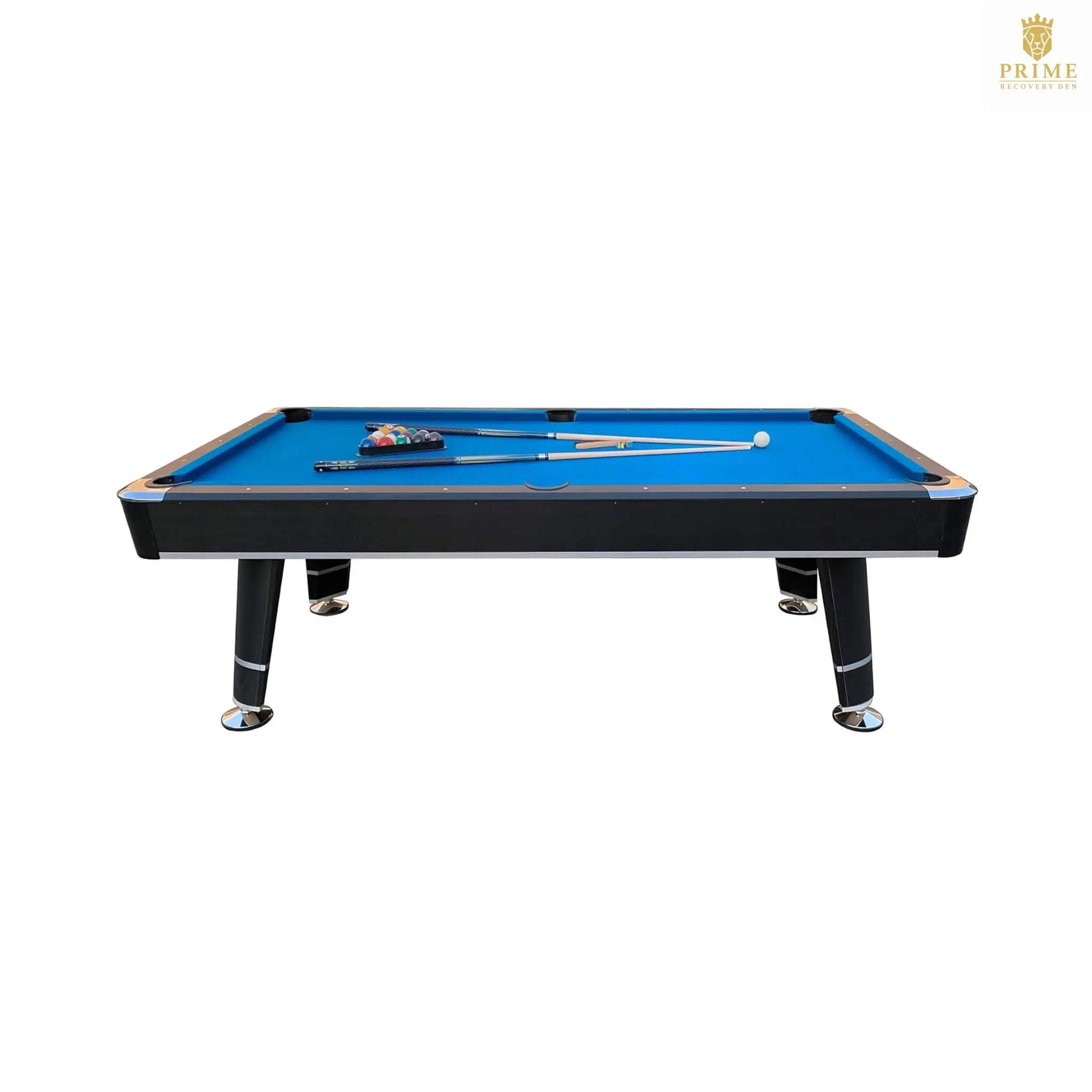 8-Foot Professional Blue Billiard Pool Table With Cues And Balls (SAK31628) SAKSBY WHOLESALE