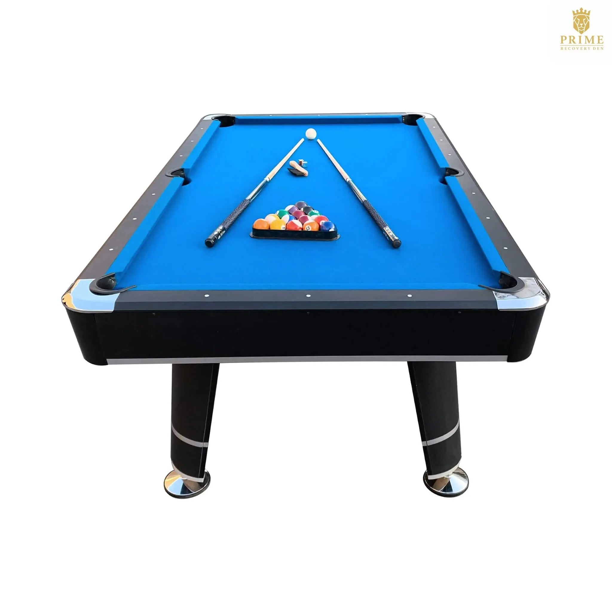 8-Foot Professional Blue Billiard Pool Table With Cues And Balls (SAK31628) SAKSBY WHOLESALE