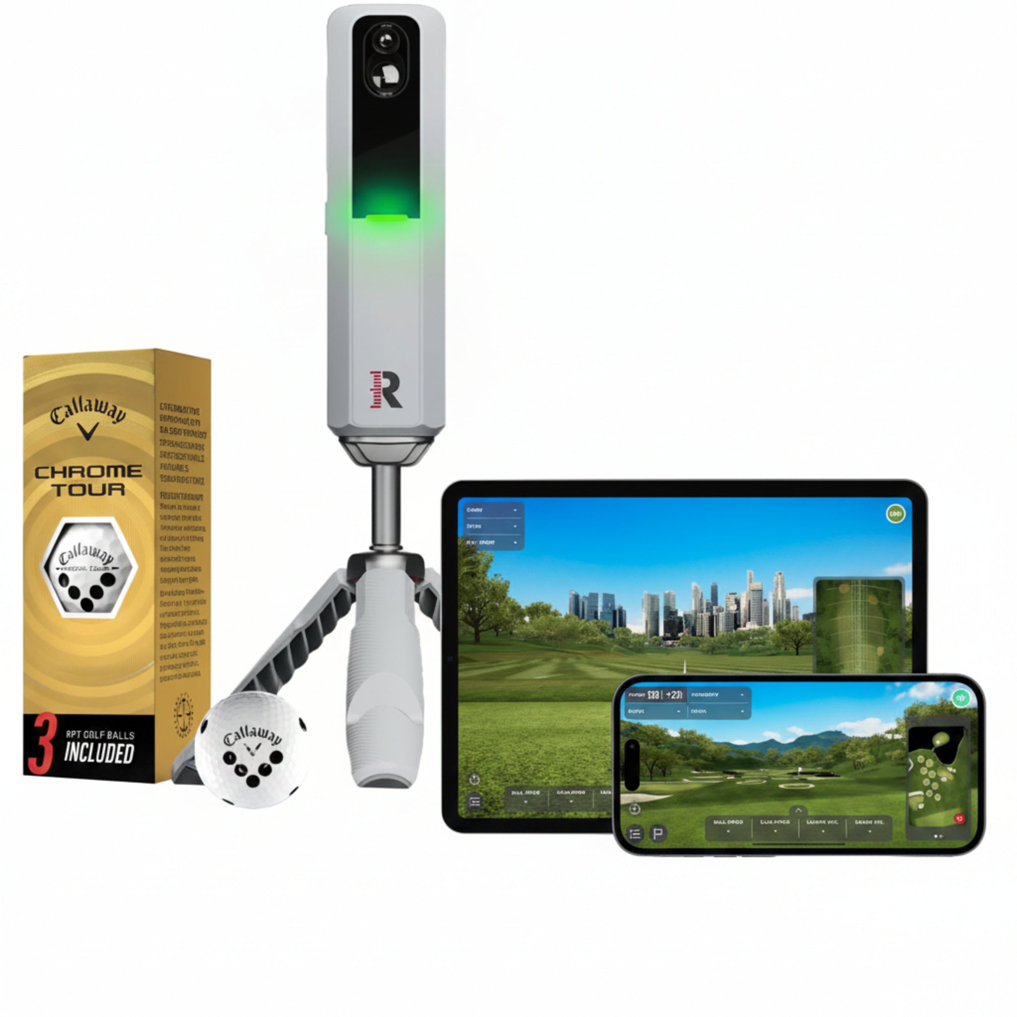 MLM2PRO Mobile Launch Monitor + Golf Simulator,Grey