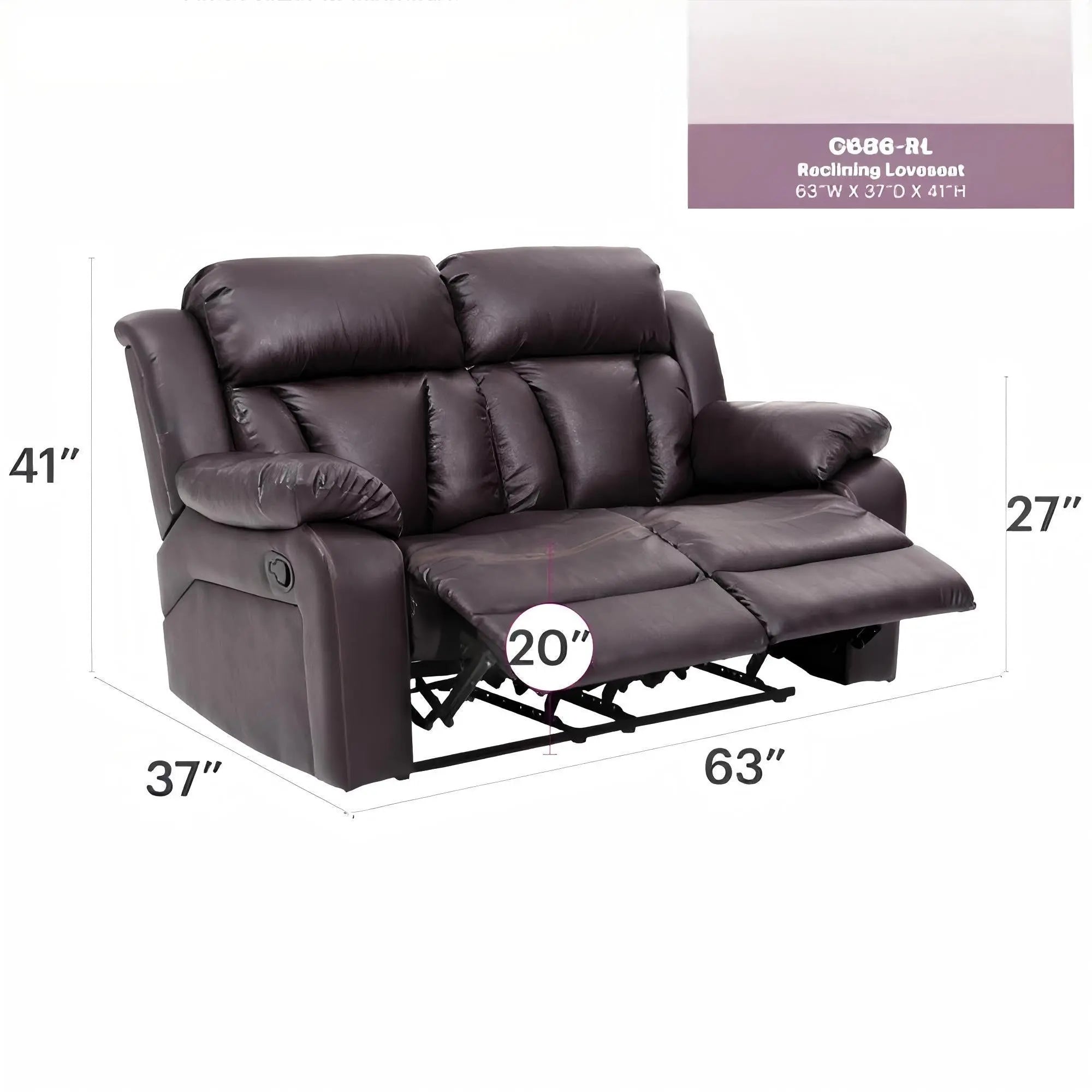 Daria - Cozy Padded Love Seat For Relaxation HouseOfZazla