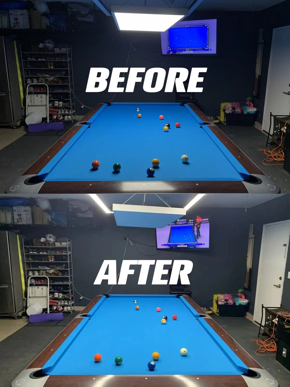 8FT Perimeter Billiard® LED Pool Table Light Perimeter Billiard Lights