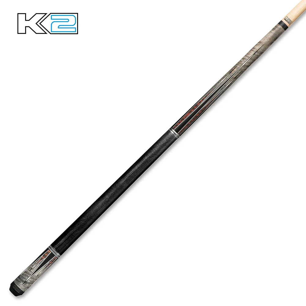 K2 KL182 Matte Grey Curly, Snake/Black 8pt. Black Embossed Lizard Wrap