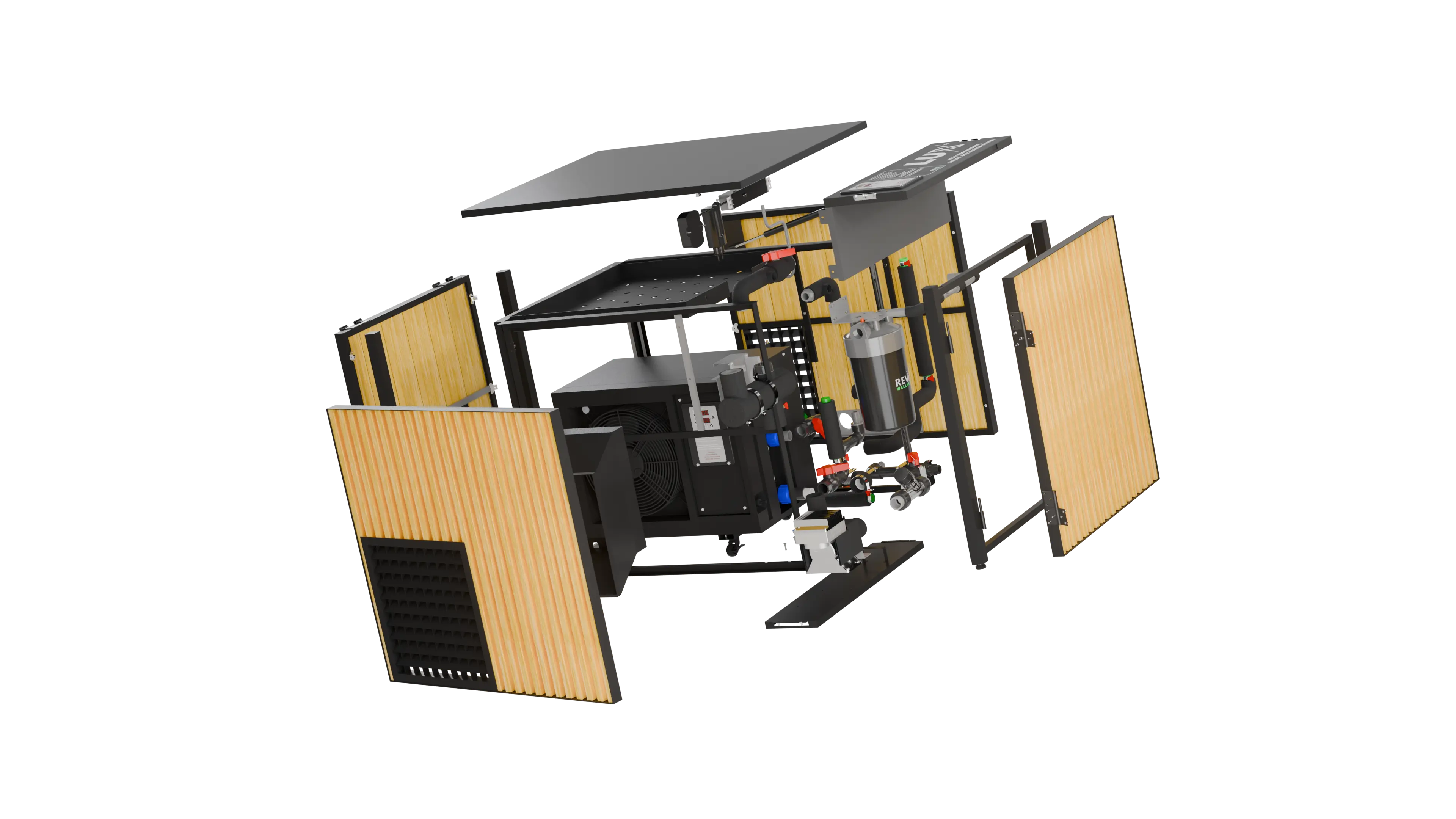 RevX Acrylic X Tub Cold Plunge + LUX High Performance Chiller and Filtration System RevX Wellness