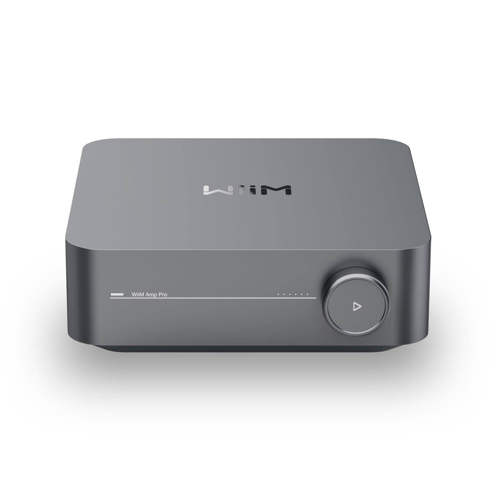 WiiM Amp Pro: Multiroom Streaming Amplifier | Compatible with Google Cast Alexa | HDMI Voice Control | Stream from Spotify Amazon Music Tidal & More - Dark Gray
