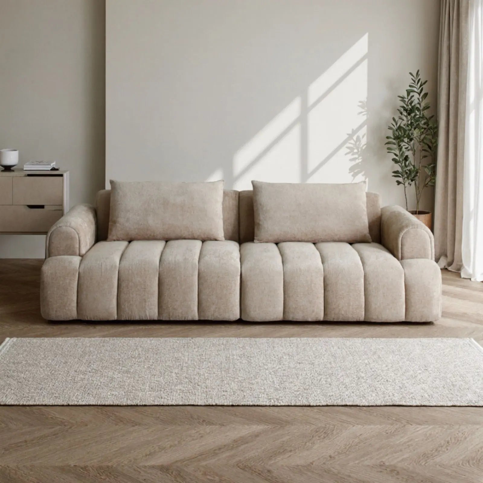 4 Seater Sectional Sofa For Living Room Spaces - Camel Unique Piece Furniture