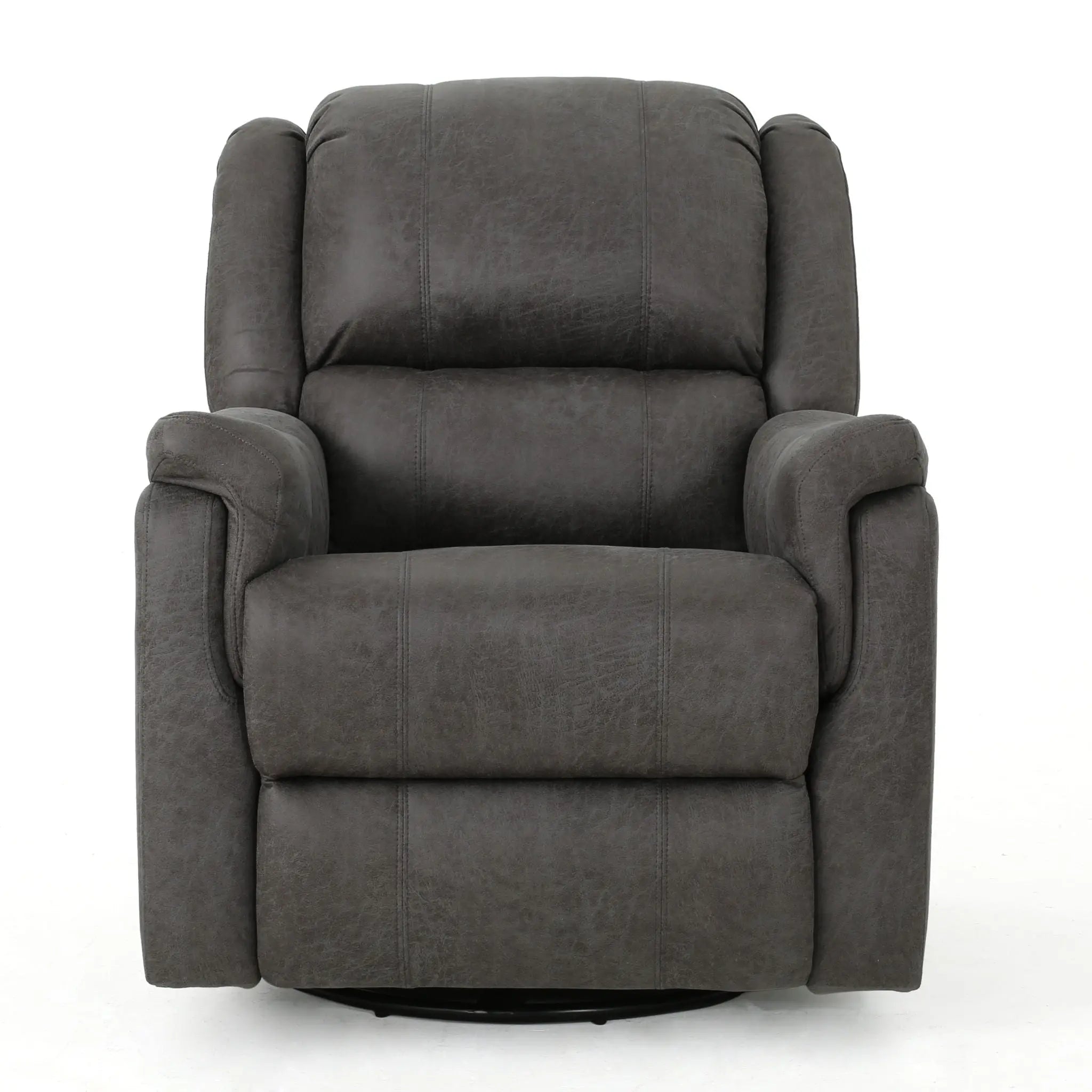 Contemporary Glider Recliner With Swivel Function Unique Piece Furniture
