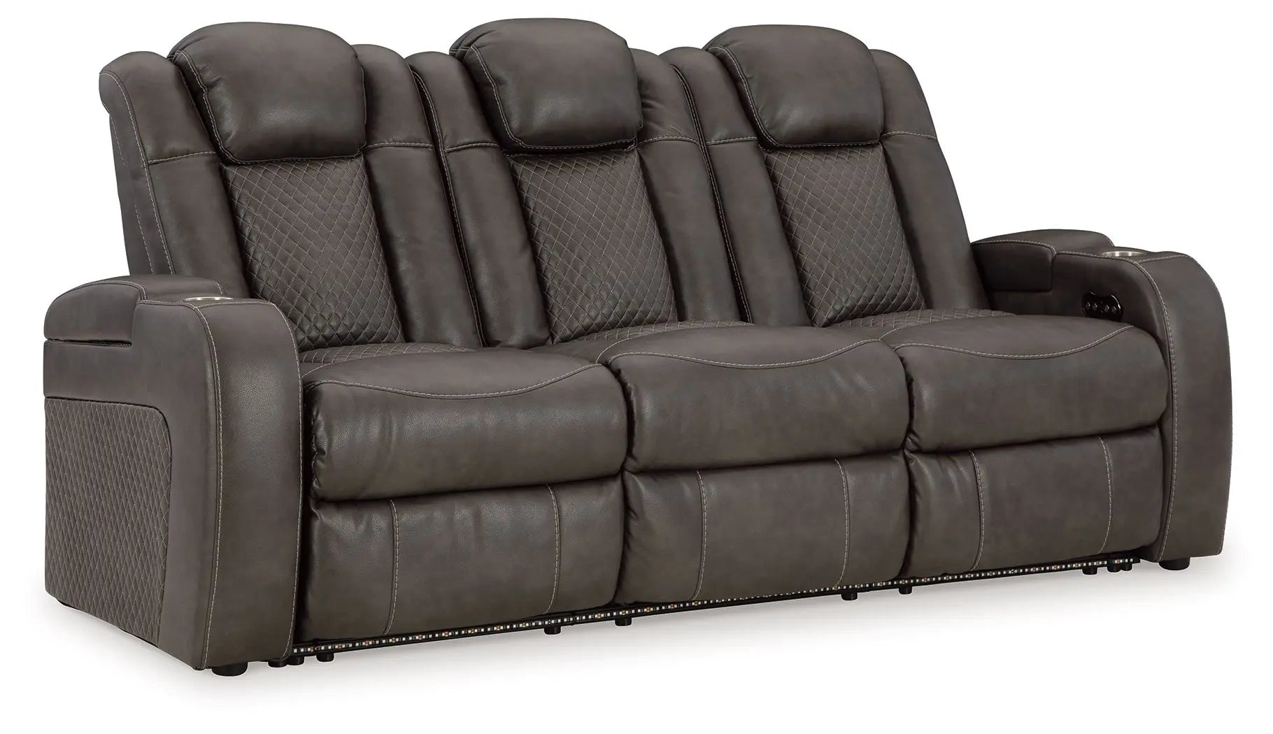 Fyne-dyme - Power Reclining Sofa With Adj Headrest Unique Piece Furniture