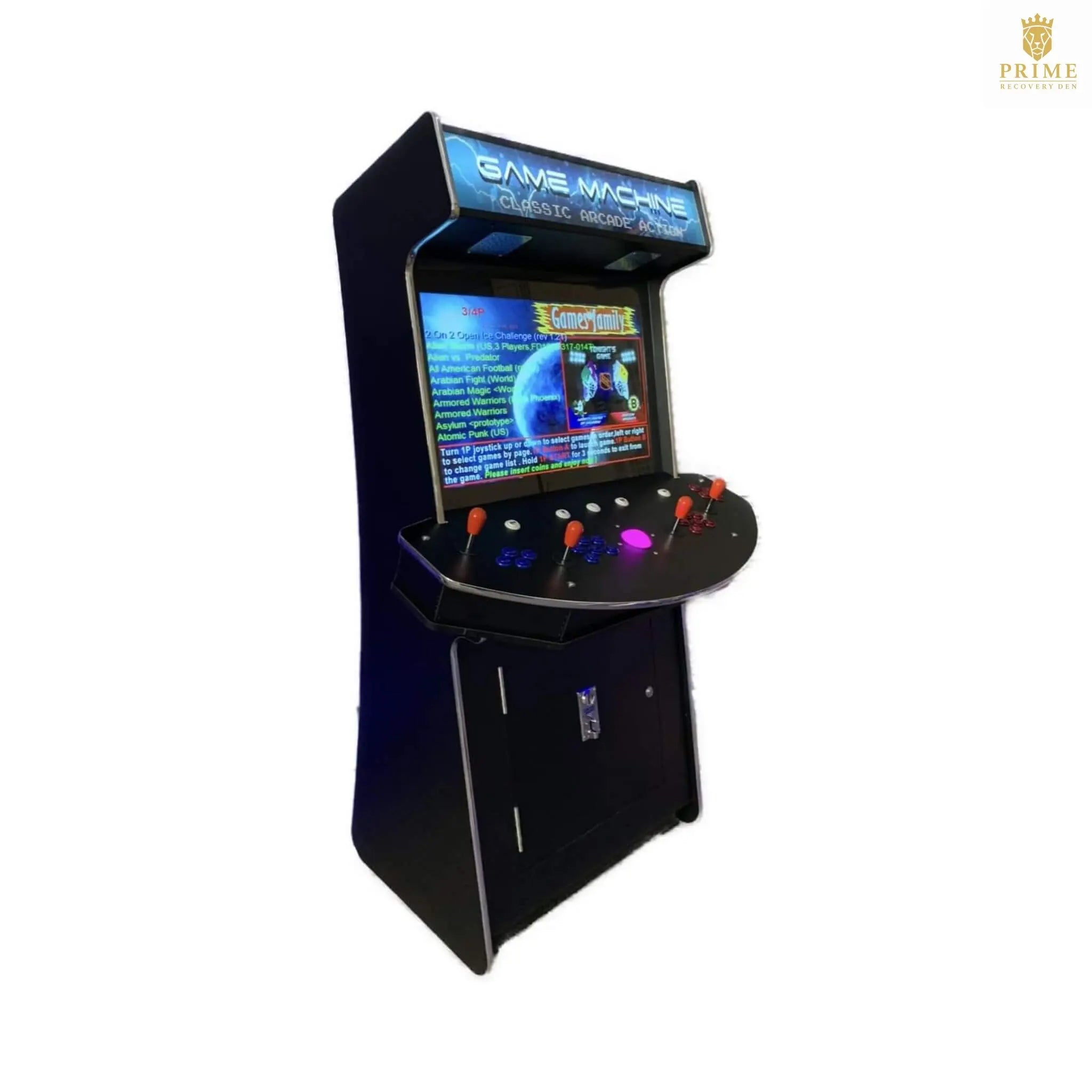 Full-Size Commercial-Grade 4-Player Upright Standup Arcade Machine With 4600 Classic Games (SAK47061) SAKSBY WHOLESALE