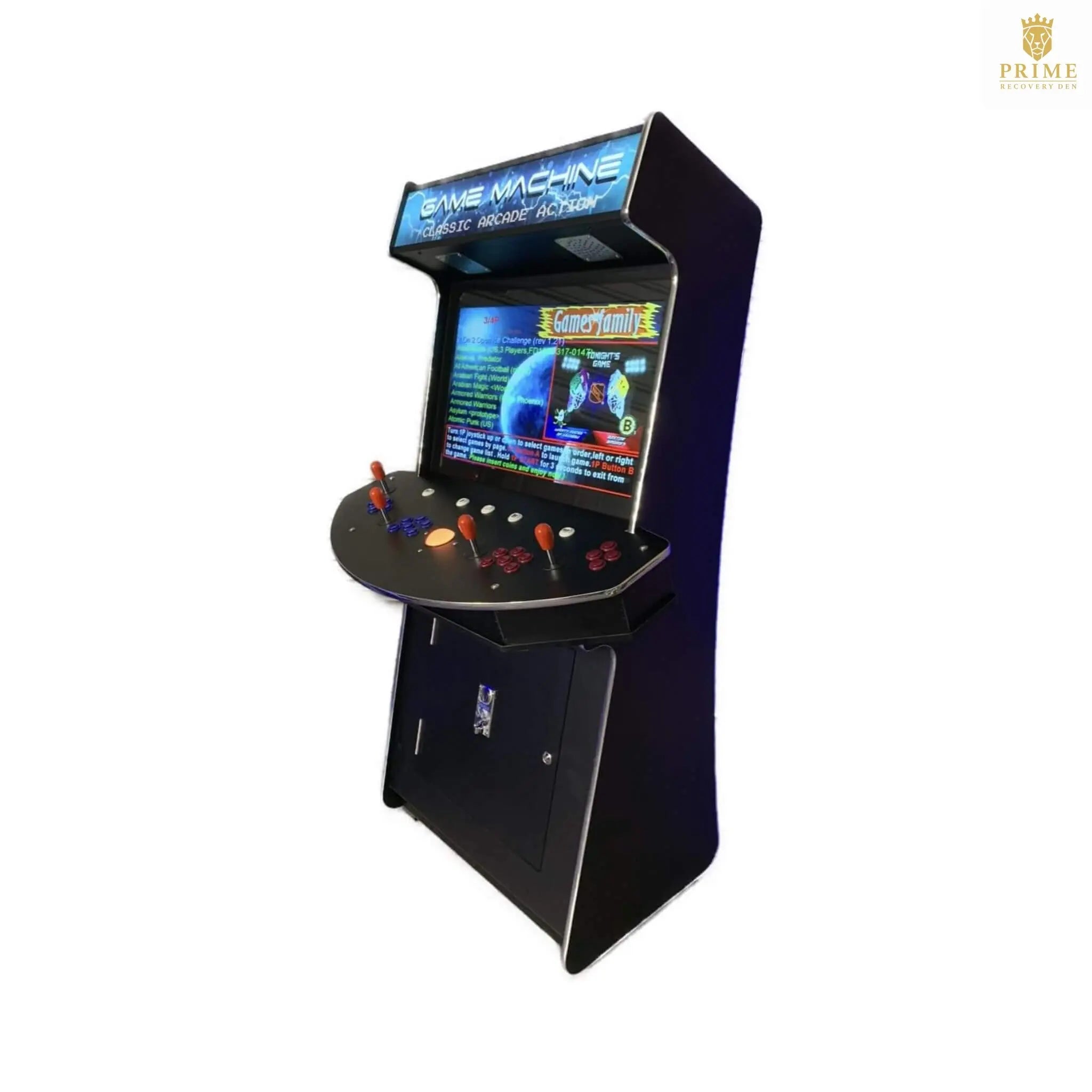 Full-Size Commercial-Grade 4-Player Upright Standup Arcade Machine With 4600 Classic Games (SAK47061) SAKSBY WHOLESALE