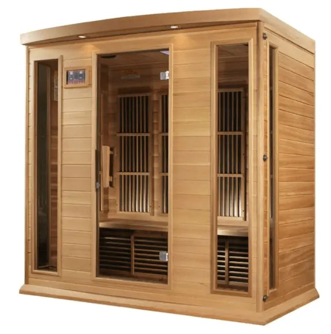 Maxxus "Chaumont Edition" 4-Person Near Zero EMF FAR Infrared Sauna with Canadian Red Cedar The Sauna Solution LLC