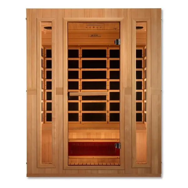 Maxxus "Trinity" Dual Tech 3-Person Low EMF FAR Infrared Sauna with Canadian Hemlock The Sauna Solution LLC