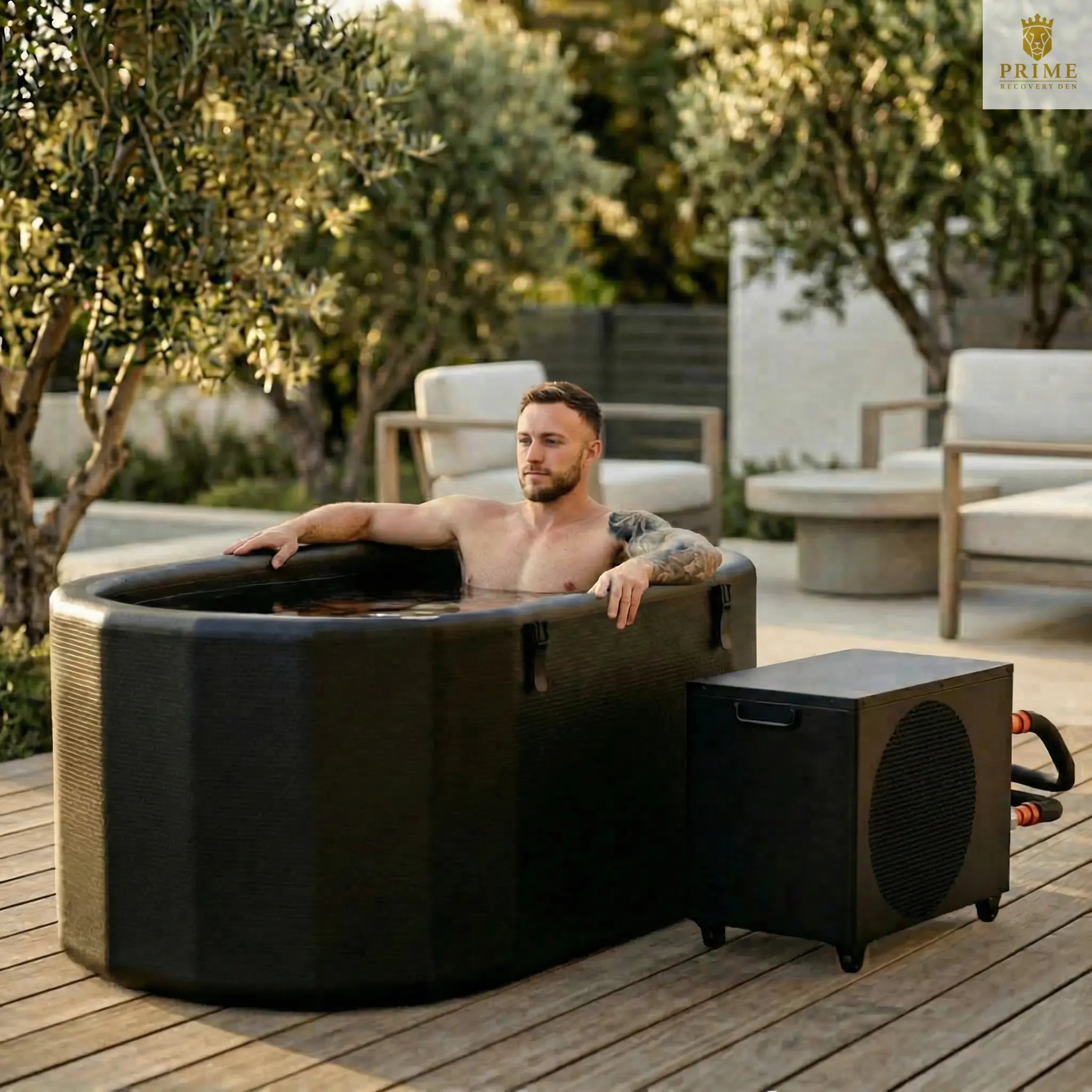 Nicebeam Cryo Pro XXL Inflatable Cold Plunge Tub – 216 Gal, Chiller-Ready