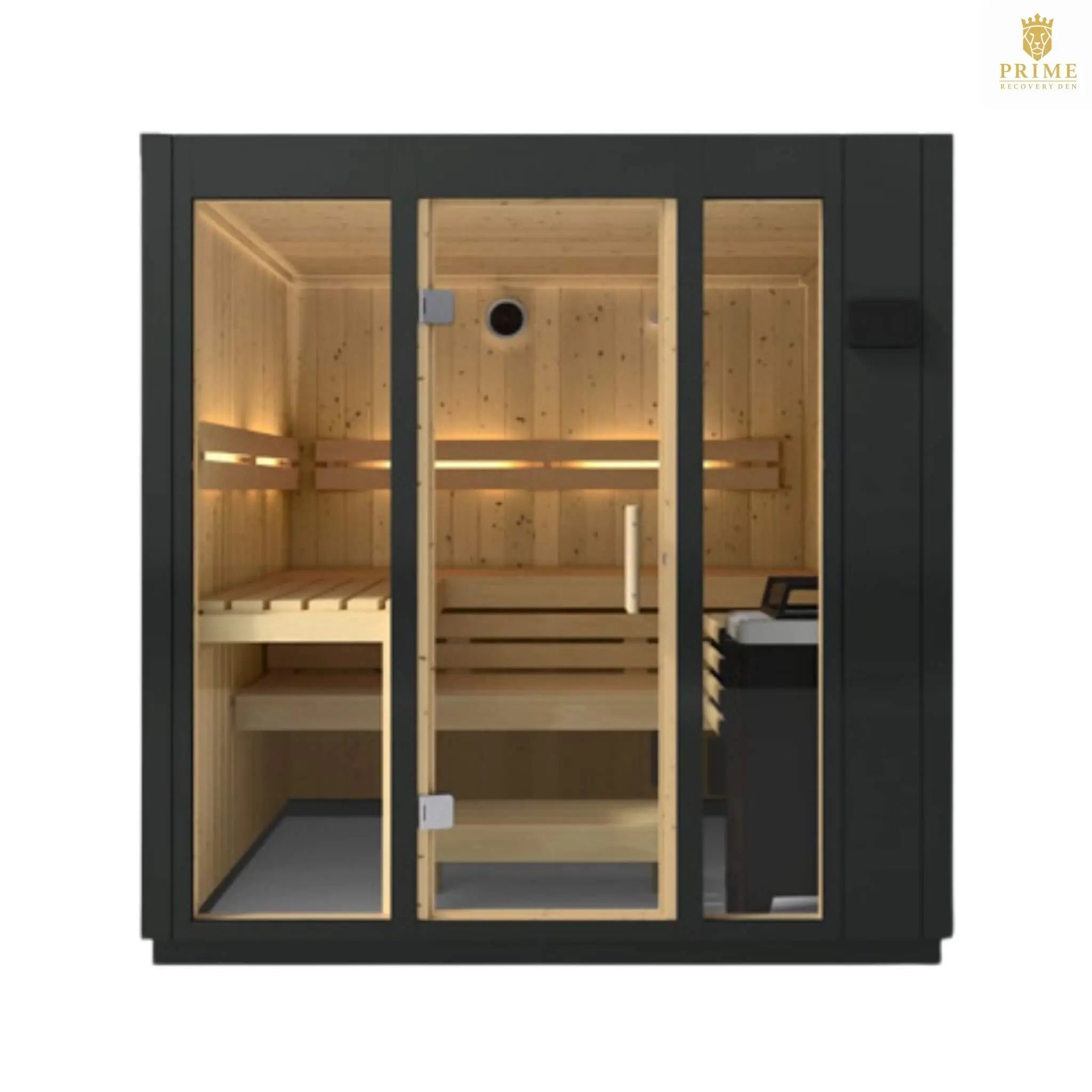 Kohler C1 Indoor Graphite Gray Freestanding Alcove Design Sauna Kit (SAK93182) SAKSBY WHOLESALE