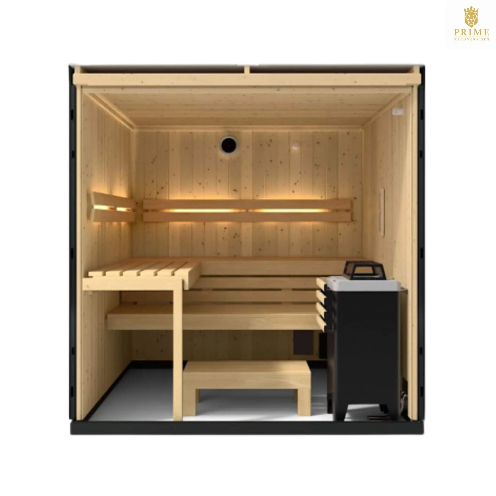 Kohler C1 Indoor Graphite Gray Freestanding Alcove Design Sauna Kit (SAK93182) SAKSBY WHOLESALE