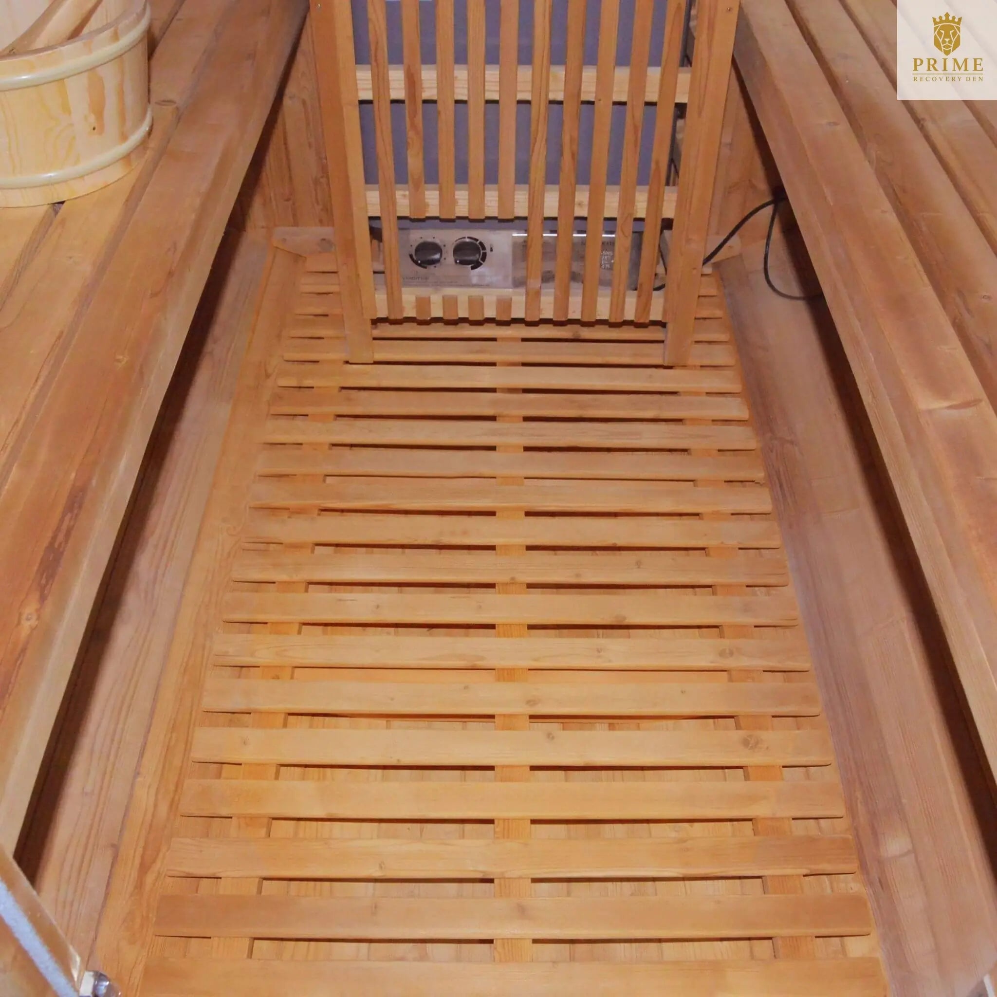 Thermora Ignite Large Premium American White Oak Outdoor Wooden Barrel Sauna With 4.5KW Sauna Heater (SAK45968) SAKSBY WHOLESALE