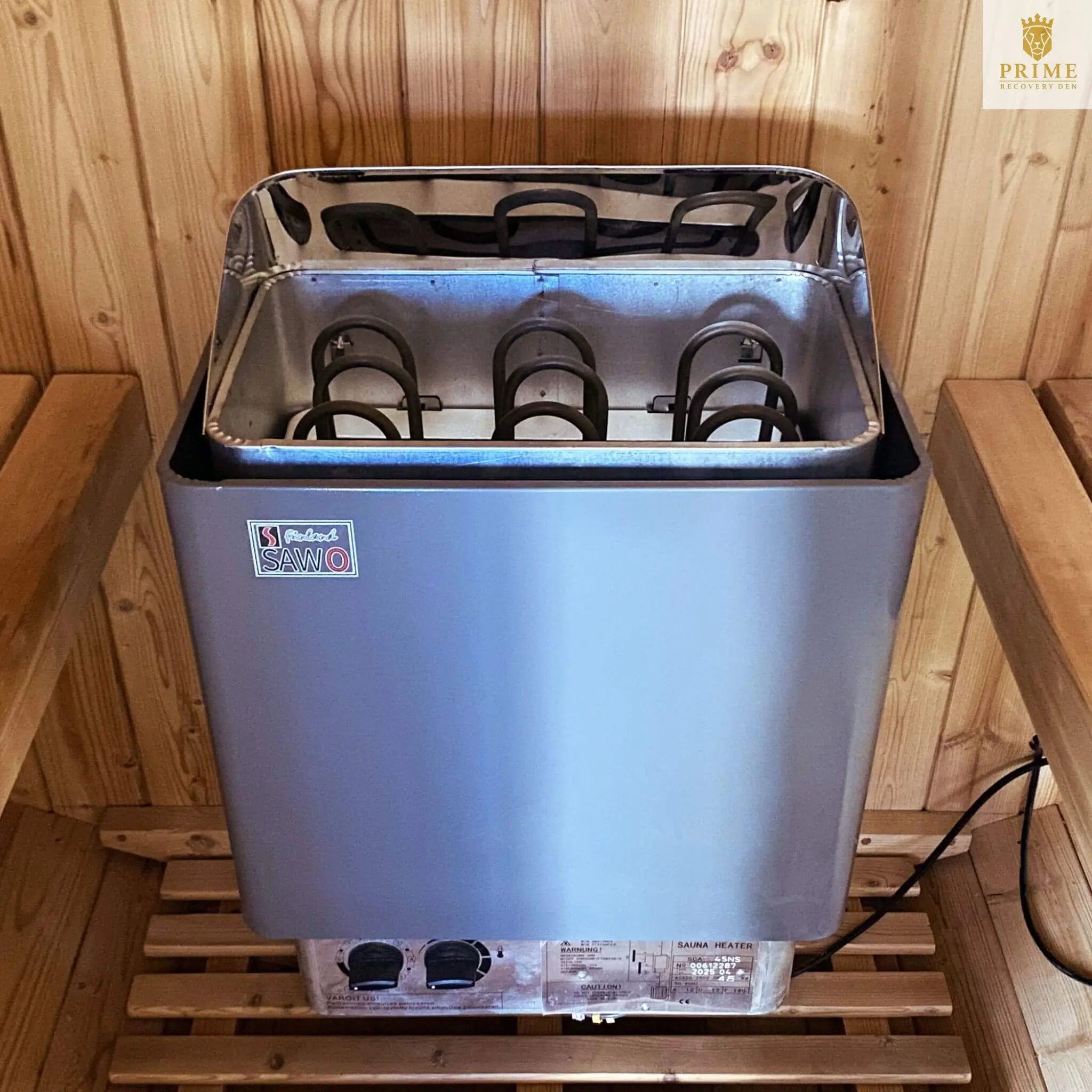 Thermora Ignite Large Premium American White Oak Outdoor Wooden Barrel Sauna With 4.5KW Sauna Heater (SAK45968) SAKSBY WHOLESALE