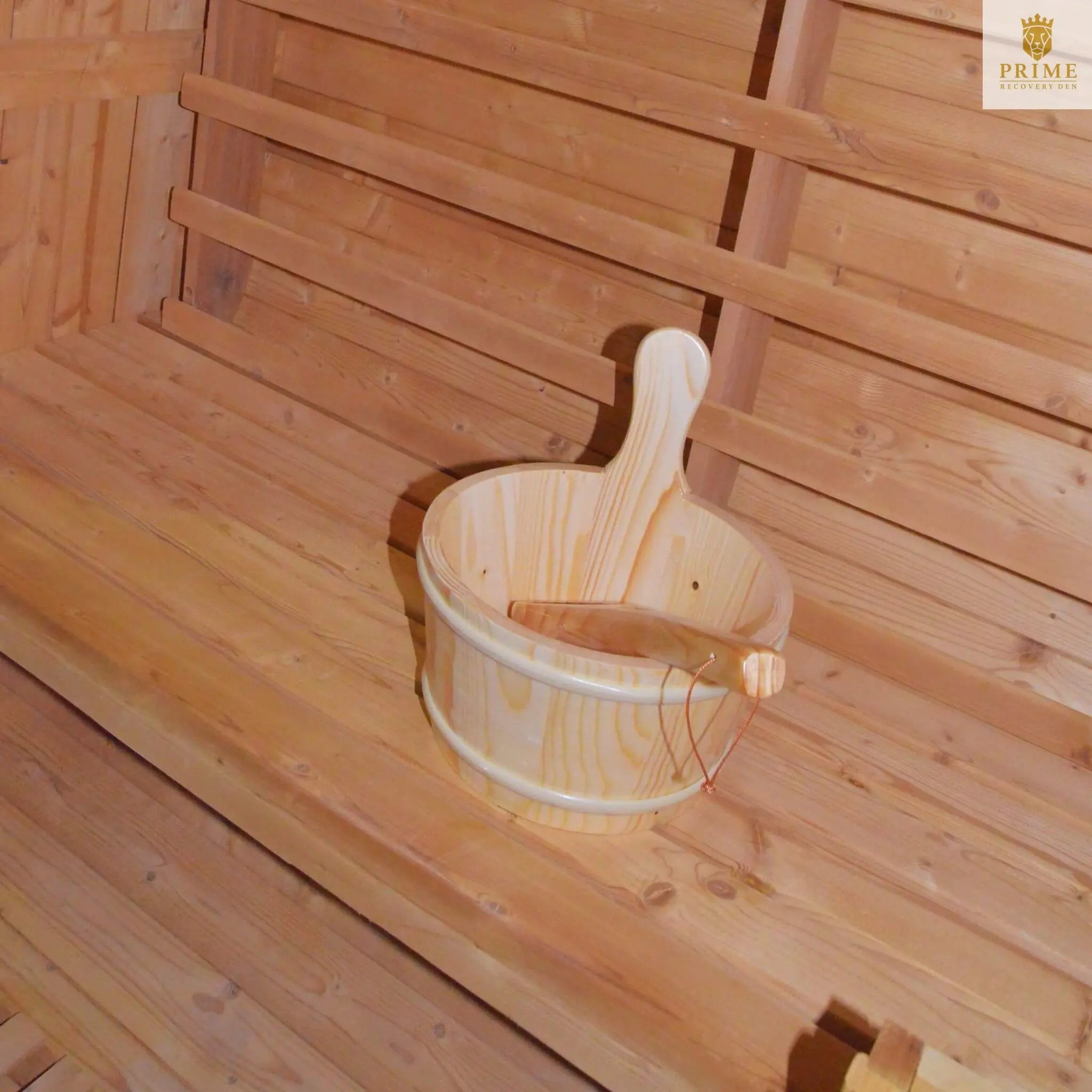 Thermora Ignite Large Premium American White Oak Outdoor Wooden Barrel Sauna With 4.5KW Sauna Heater (SAK45968) SAKSBY WHOLESALE