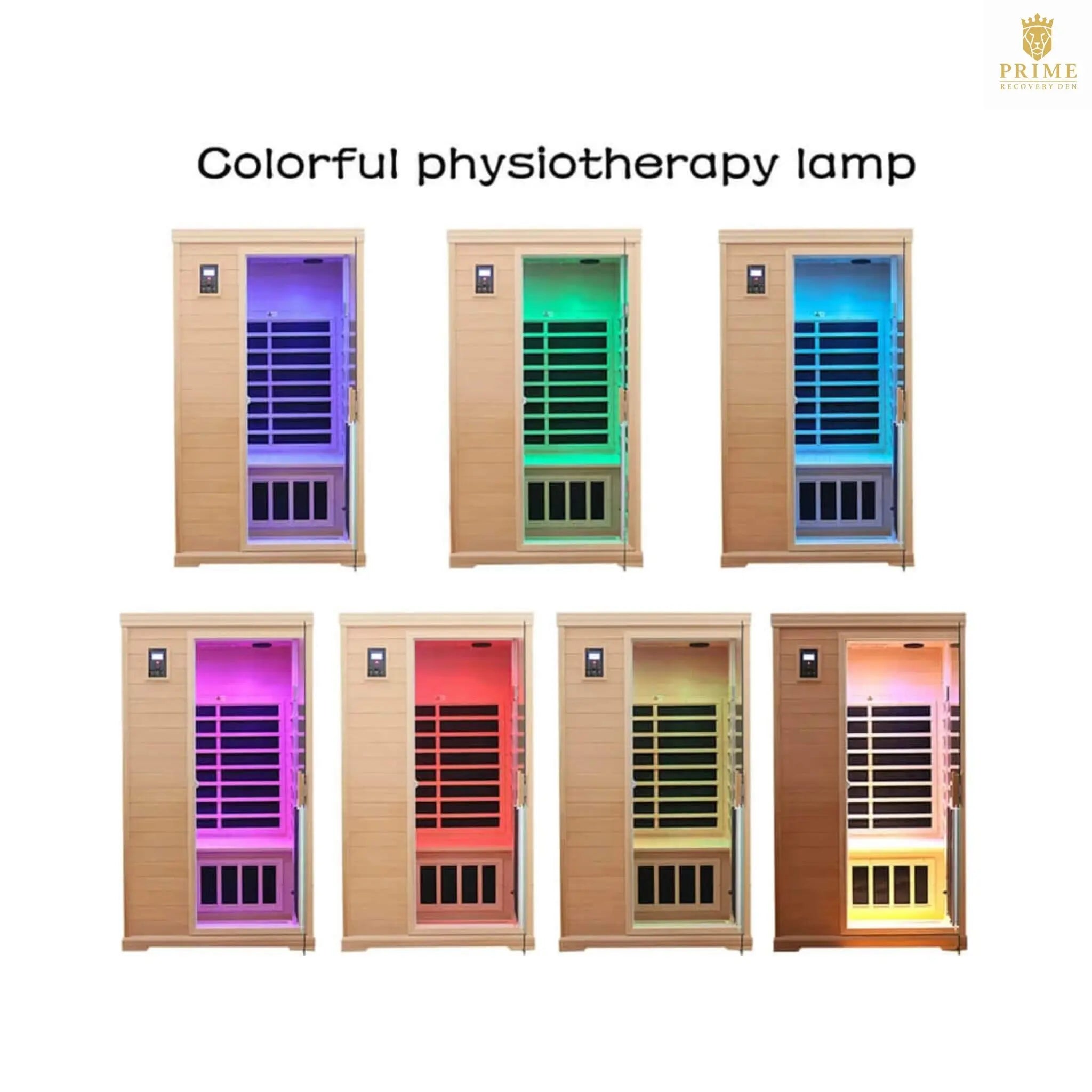 Thermora Ivara Luxury 2-Person Hemlock Wood FAR Infrared Sauna Room W/ Glass Door, 1750W (SAK81525) SAKSBY WHOLESALE