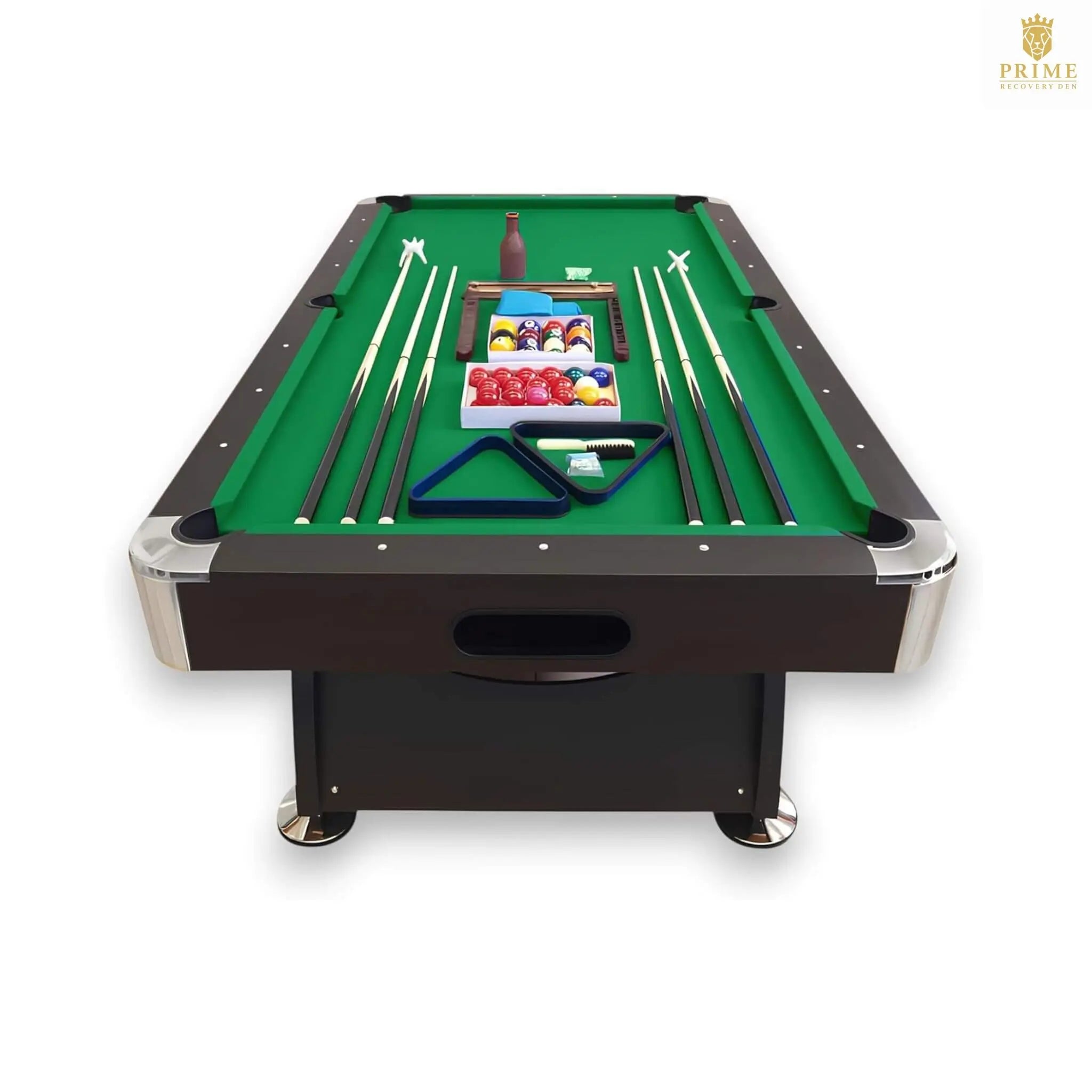 8FT Modern Green Felt Billiard Pool Table With Automatic Ball Return And Accessories Kit (SAK24870) SAKSBY WHOLESALE
