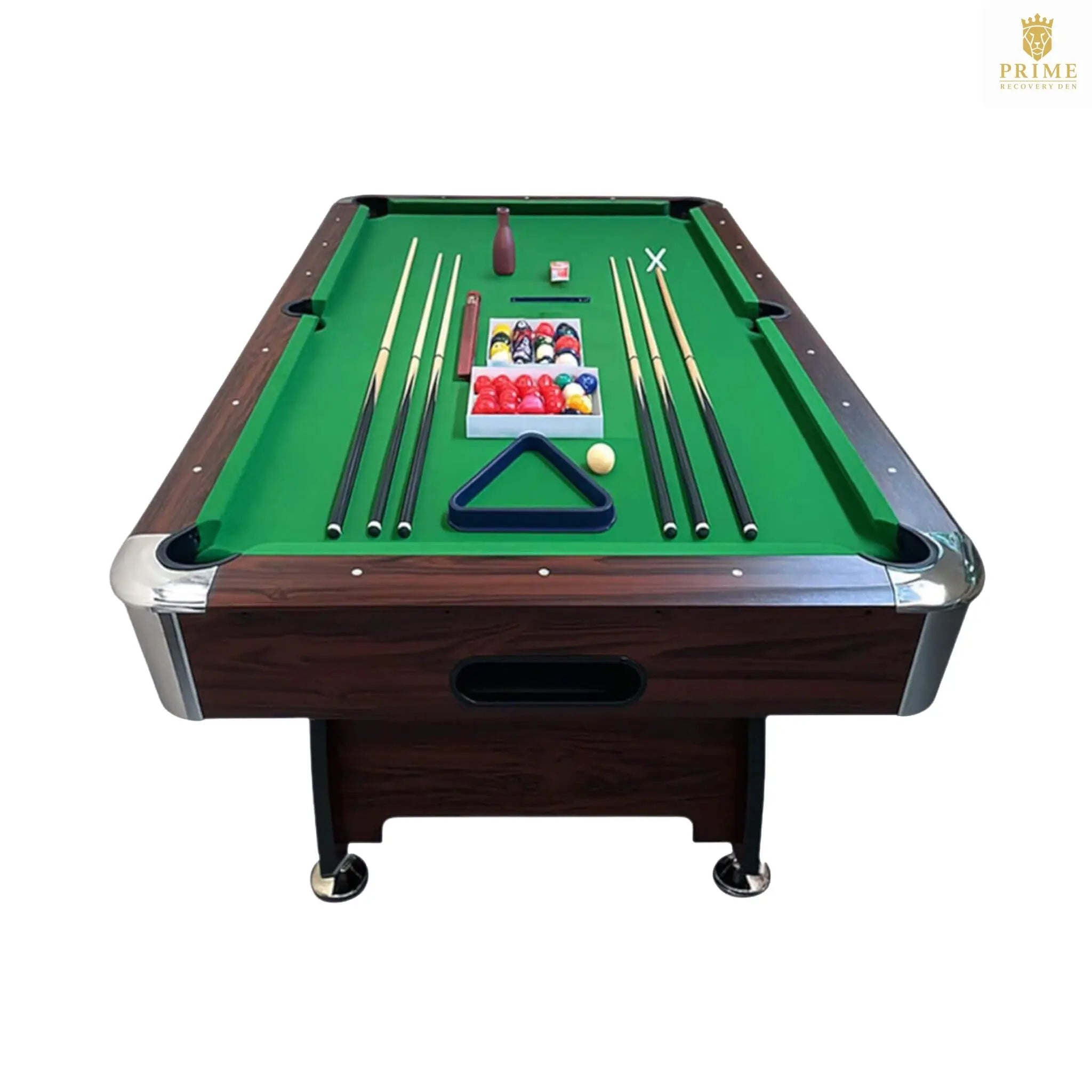 8FT Modern Green Felt Billiard Pool Table With Automatic Ball Return And Accessories Kit (SAK24870) SAKSBY WHOLESALE
