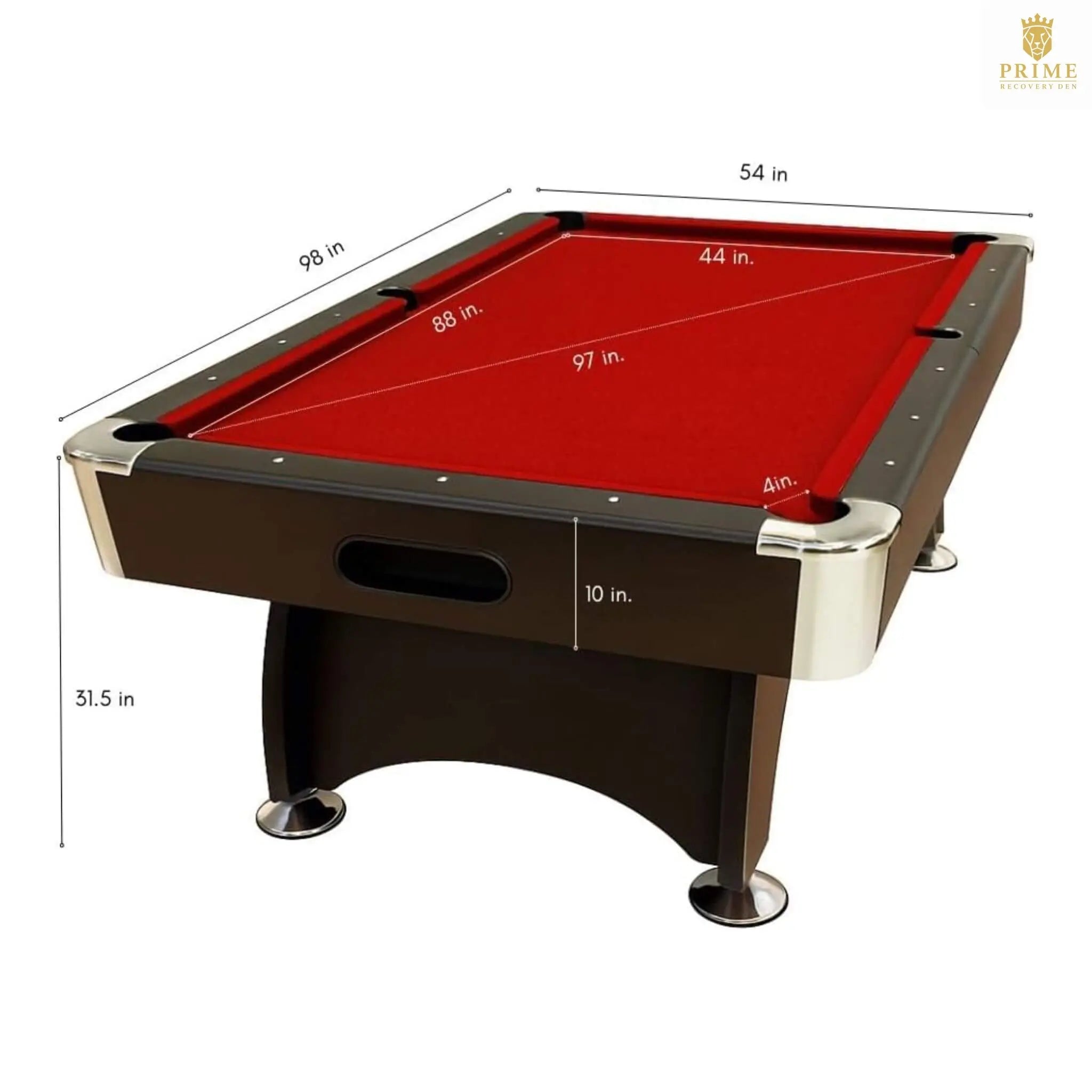 8FT Modern Red Felt Billiard Pool Table With Automatic Ball Return And Accessories Kit (SAK76139) SAKSBY WHOLESALE