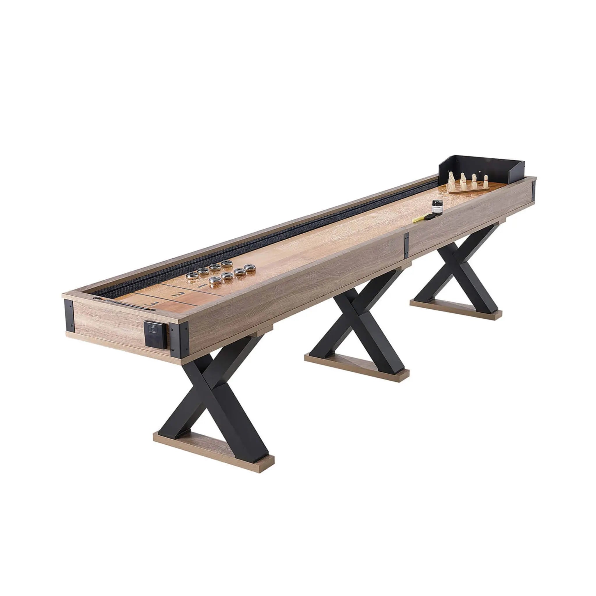 Premium 2-In-1 Shuffleboard Game Table Set With Bowling Combo (SAK81698) SAKSBY WHOLESALE