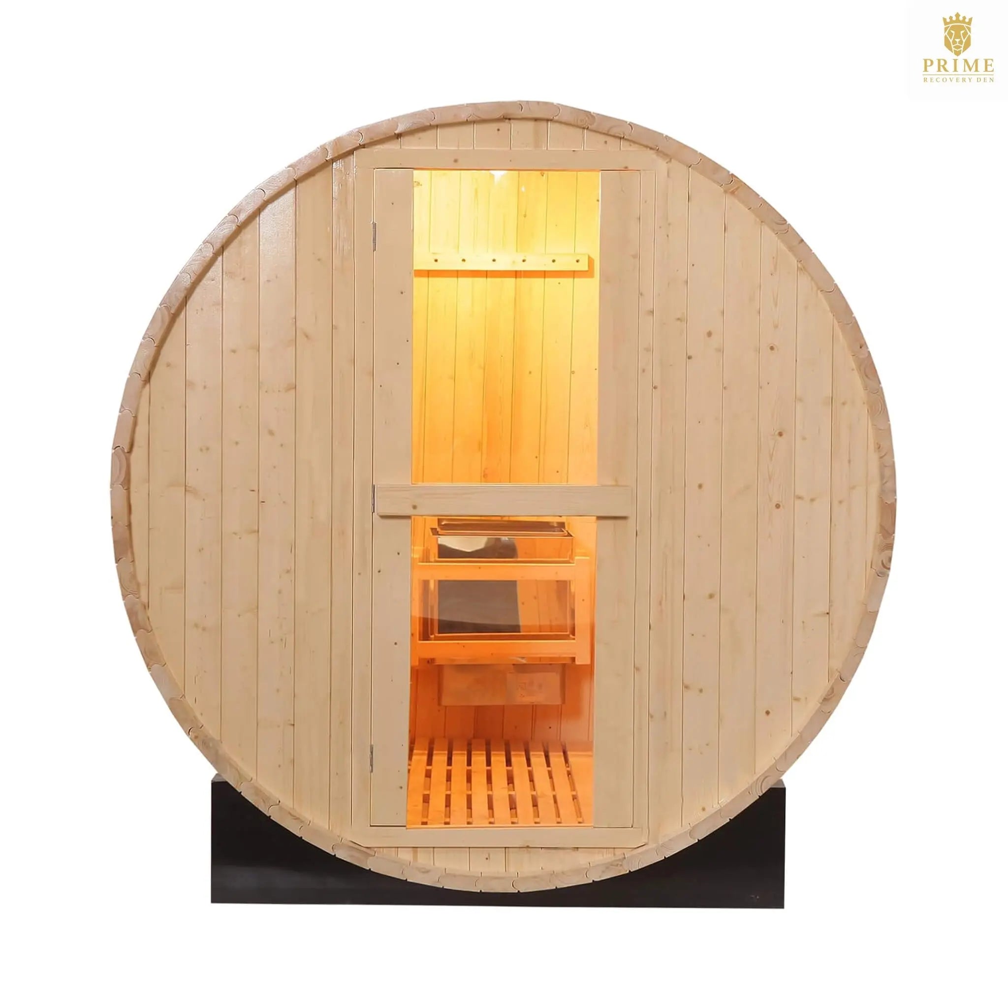 Thermora Haven Premium All-Weather Outdoor Pinewood Barrel Sauna Kit With 4.5KW Heater And Tempered Glass Window (SAK91462) SAKSBY WHOLESALE