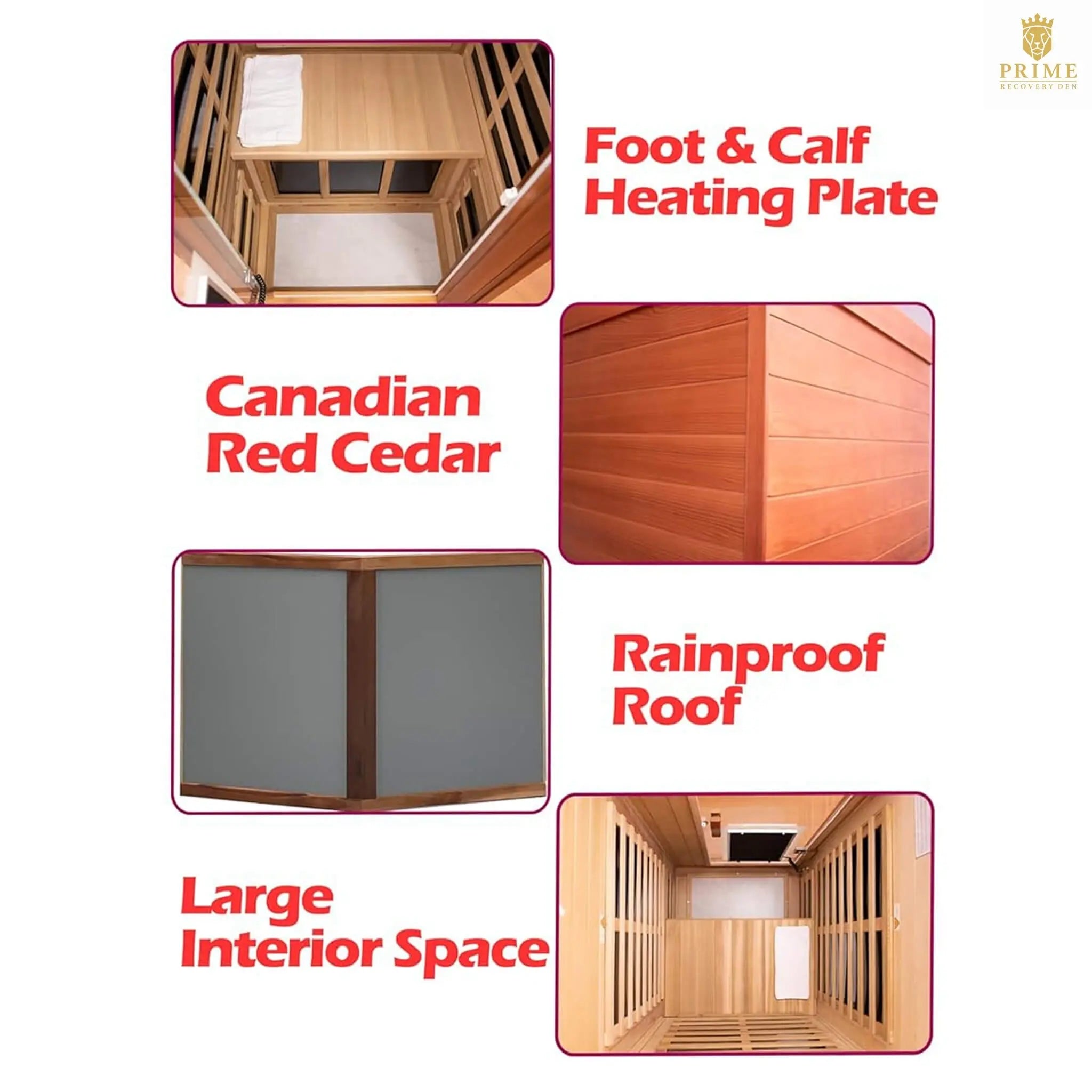 Thermora Xyra Premium 1-Person Outdoor Red Cedar Infrared Sauna With Low EMF, Chromotherapy And Bluetooth (SAK32783) SAKSBY WHOLESALE