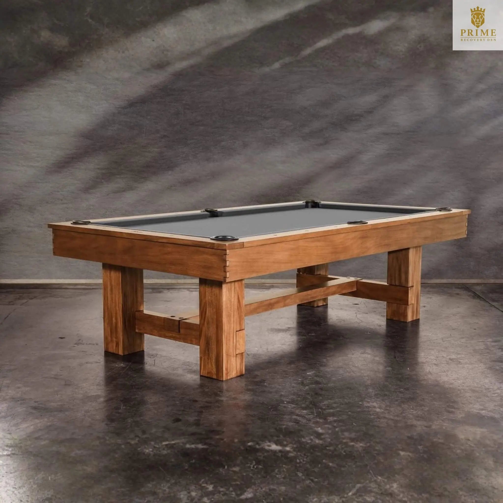 8FT Premium Professional Presli Slate Native Acacia Solid Wood Billiard Pool Table With Custom Table Cloth (SAK90428) SAKSBY WHOLESALE