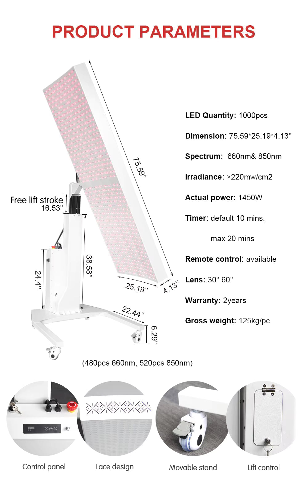 VitalGlow 360° Multi-Spectrum Red Light Therapy System – Table & Panel