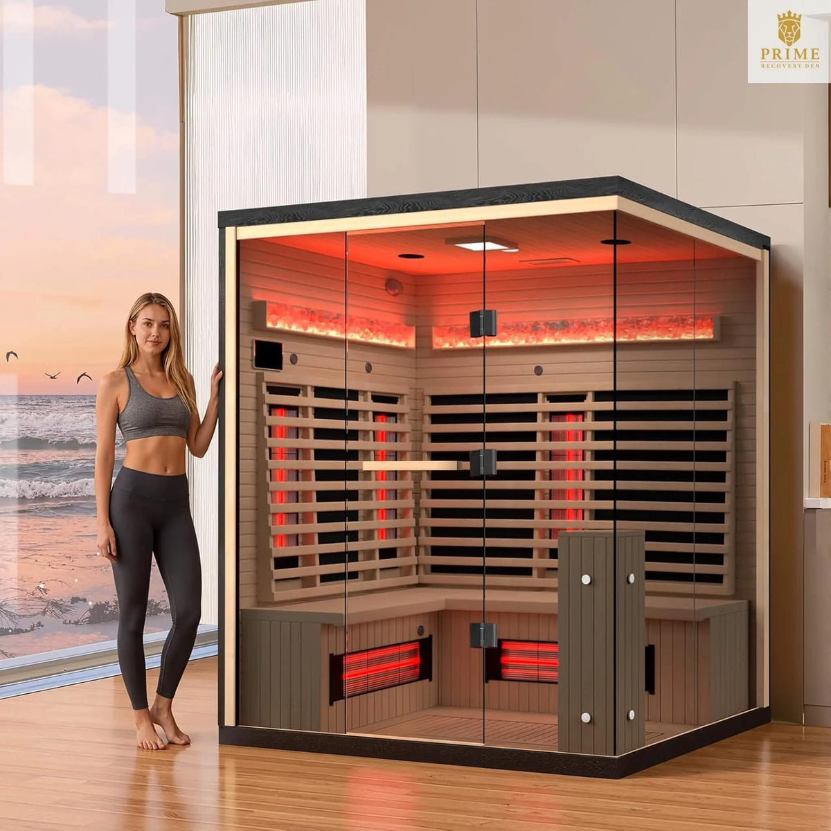 Rövia Ember 4-Person Infrared Sauna – view 2