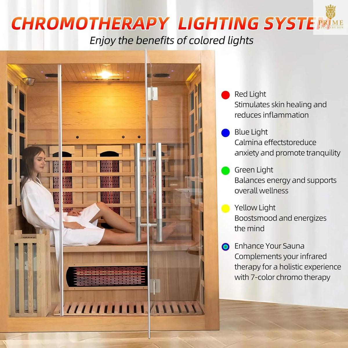 Rövia Aurora 3-Person Hybrid Infrared & Steam Sauna – view 2