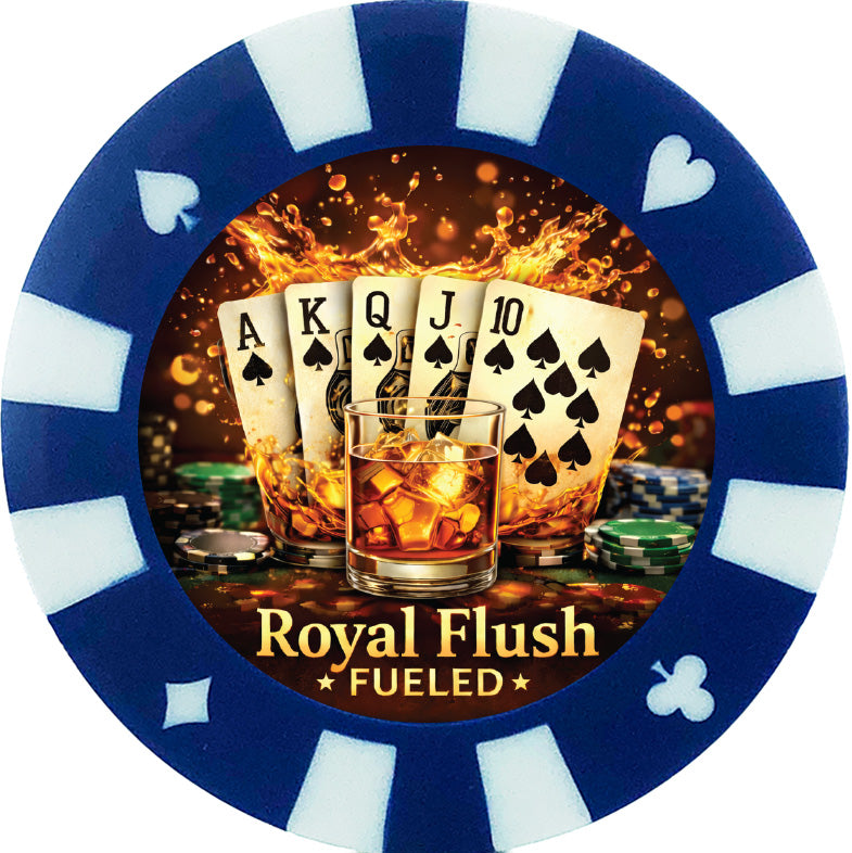 Poker Chip Drink Coasters – Giant Casino-Style Poker Coasters