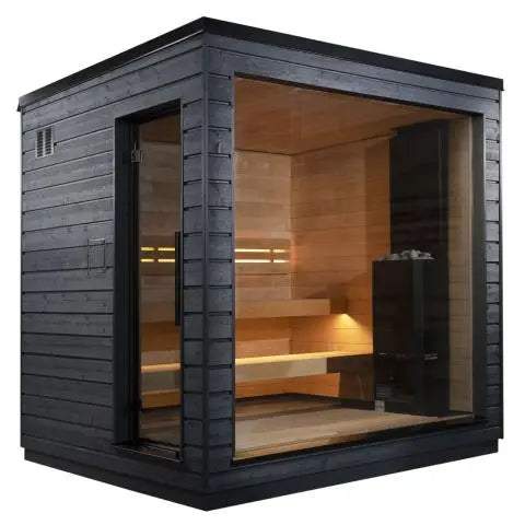 SaunaLife Model G6 Pre-Assembled Outdoor Home Sauna The Sauna Solution LLC