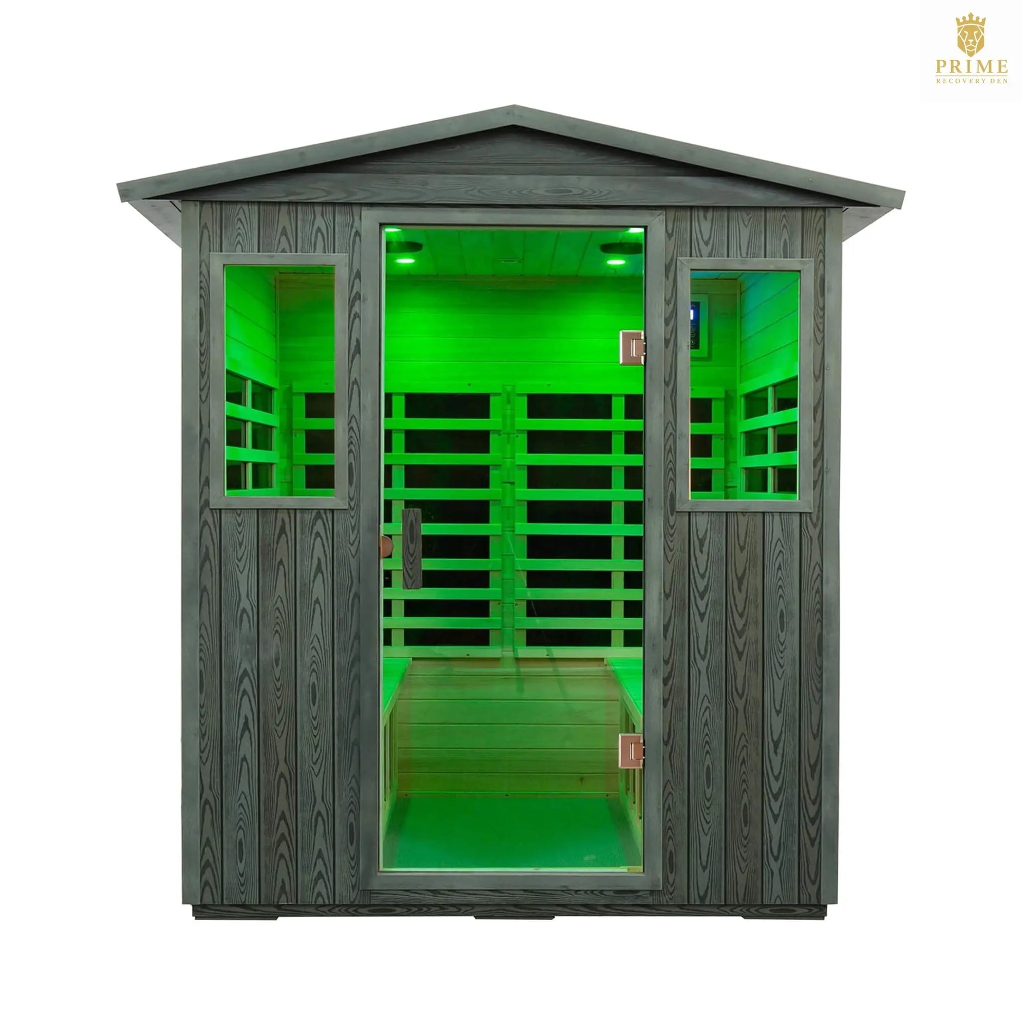Thermora Eterna 4-Person Full-Spectrum Low EMF Carbonized Composite Infrared Sauna Room With Bluetooth Speakers (SAK70182) SAKSBY WHOLESALE