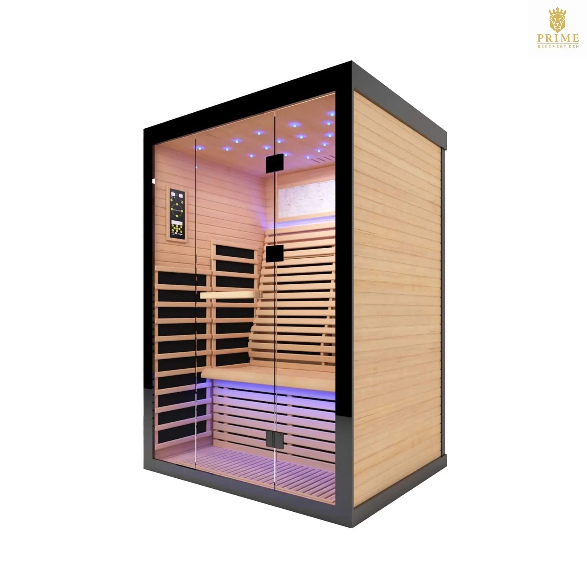 Thermora Vapor Luxury 2-Person Canadian Hemlock Wood Far Infrared Home Sauna (SAK56874) SAKSBY WHOLESALE