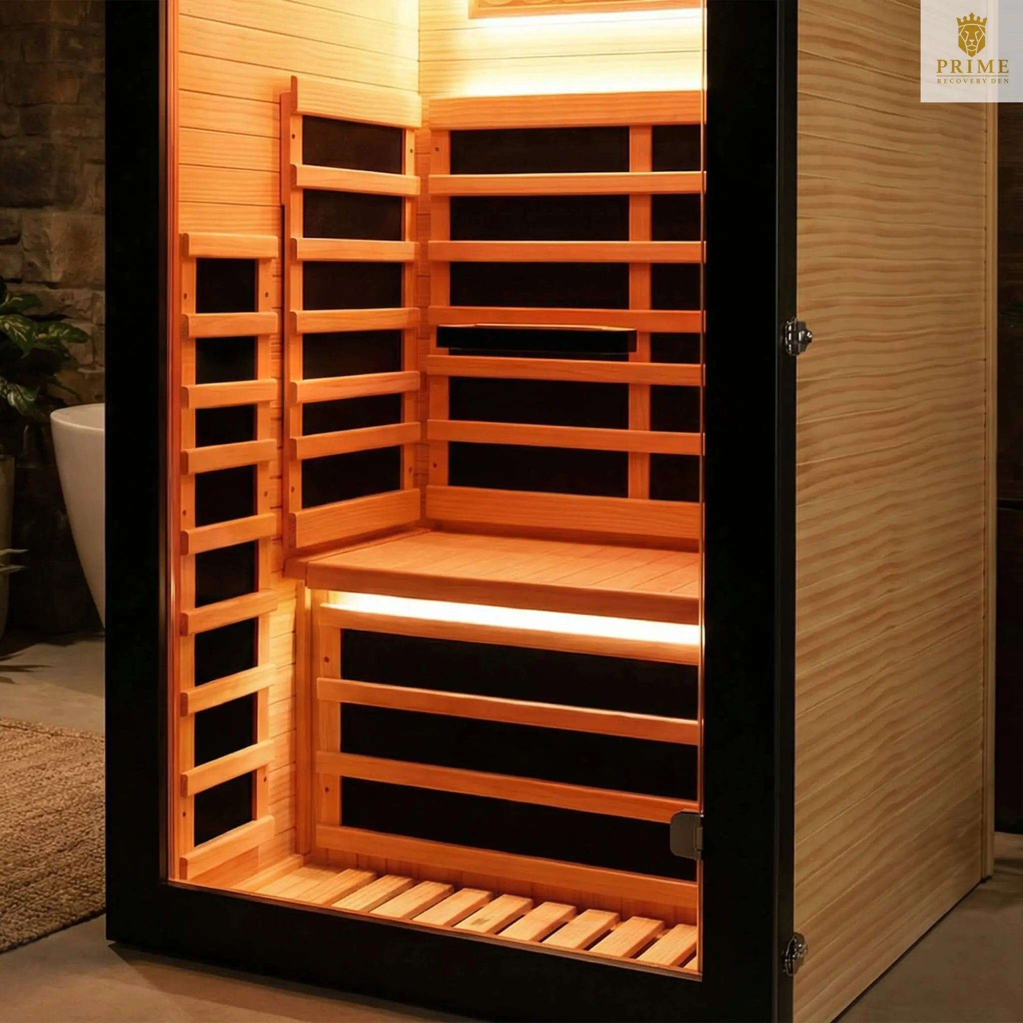 Thermora Solara Single-Person Chilean Pine Infrared Sauna Cabin (SAK57926) SAKSBY WHOLESALE