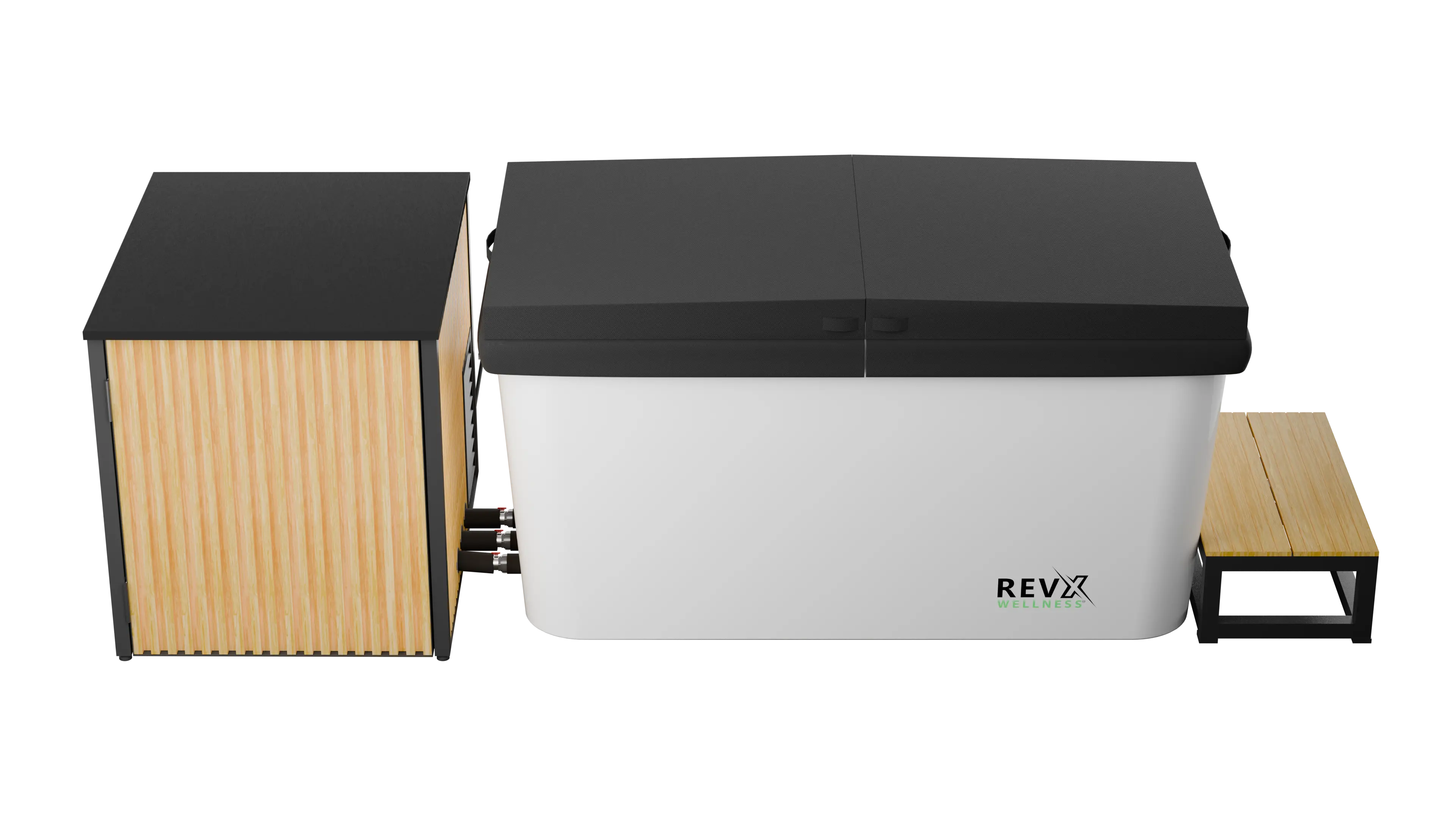 RevX Acrylic X Tub Cold Plunge + LUX High Performance Chiller and Filtration System RevX Wellness